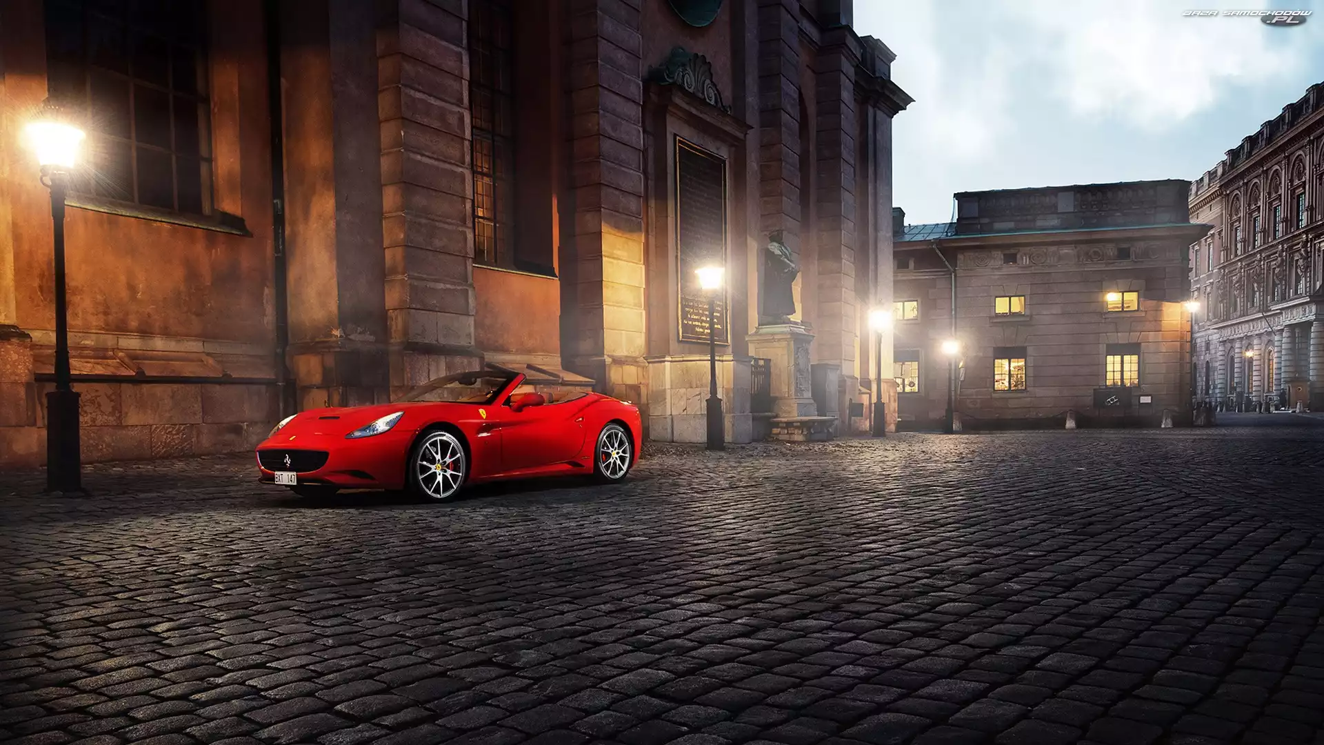 California, Ferrari, Sportowy, Czerwony, Samochód