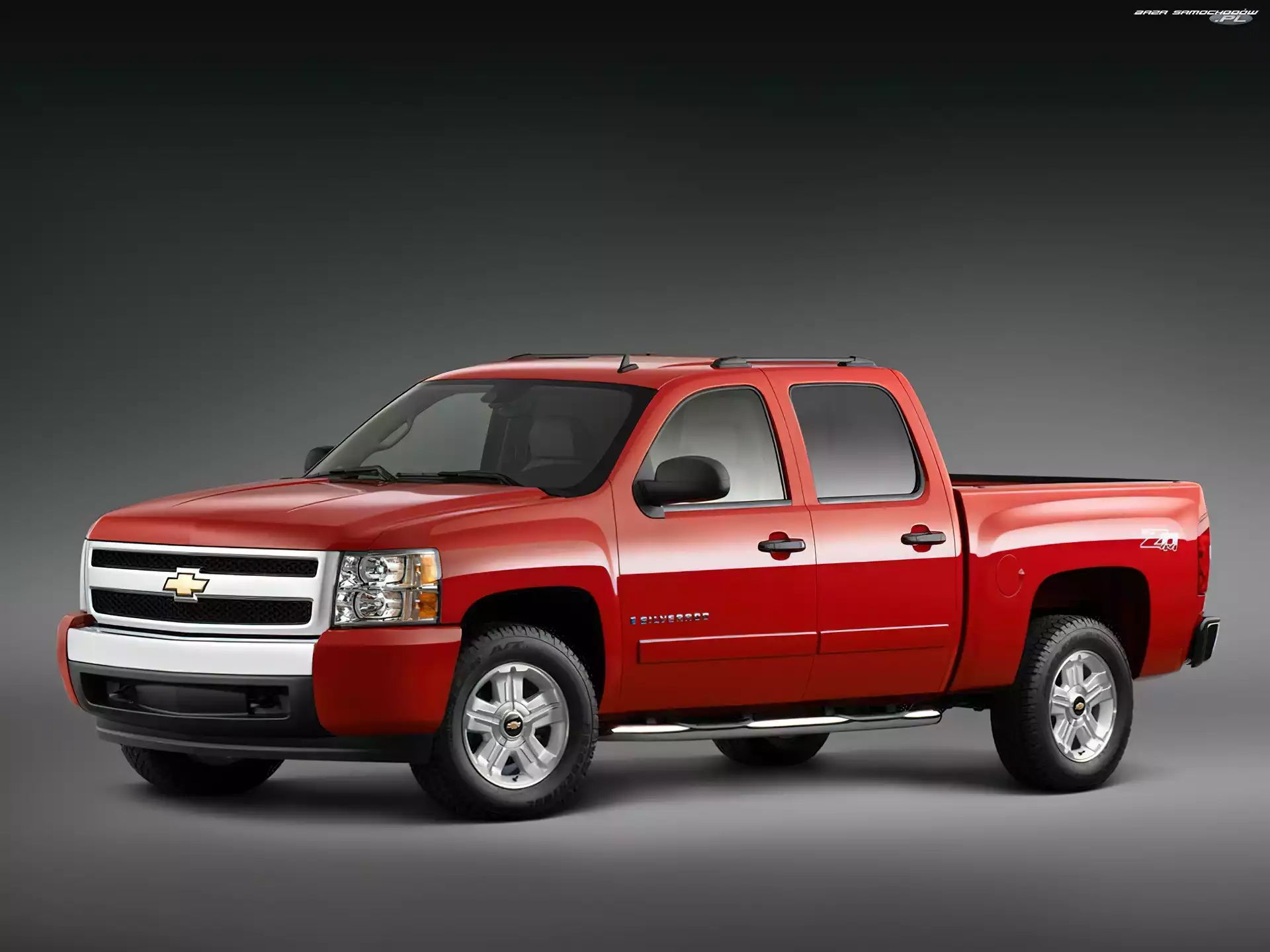 Czerwony, Chevrolet Silverado, Up, Pick