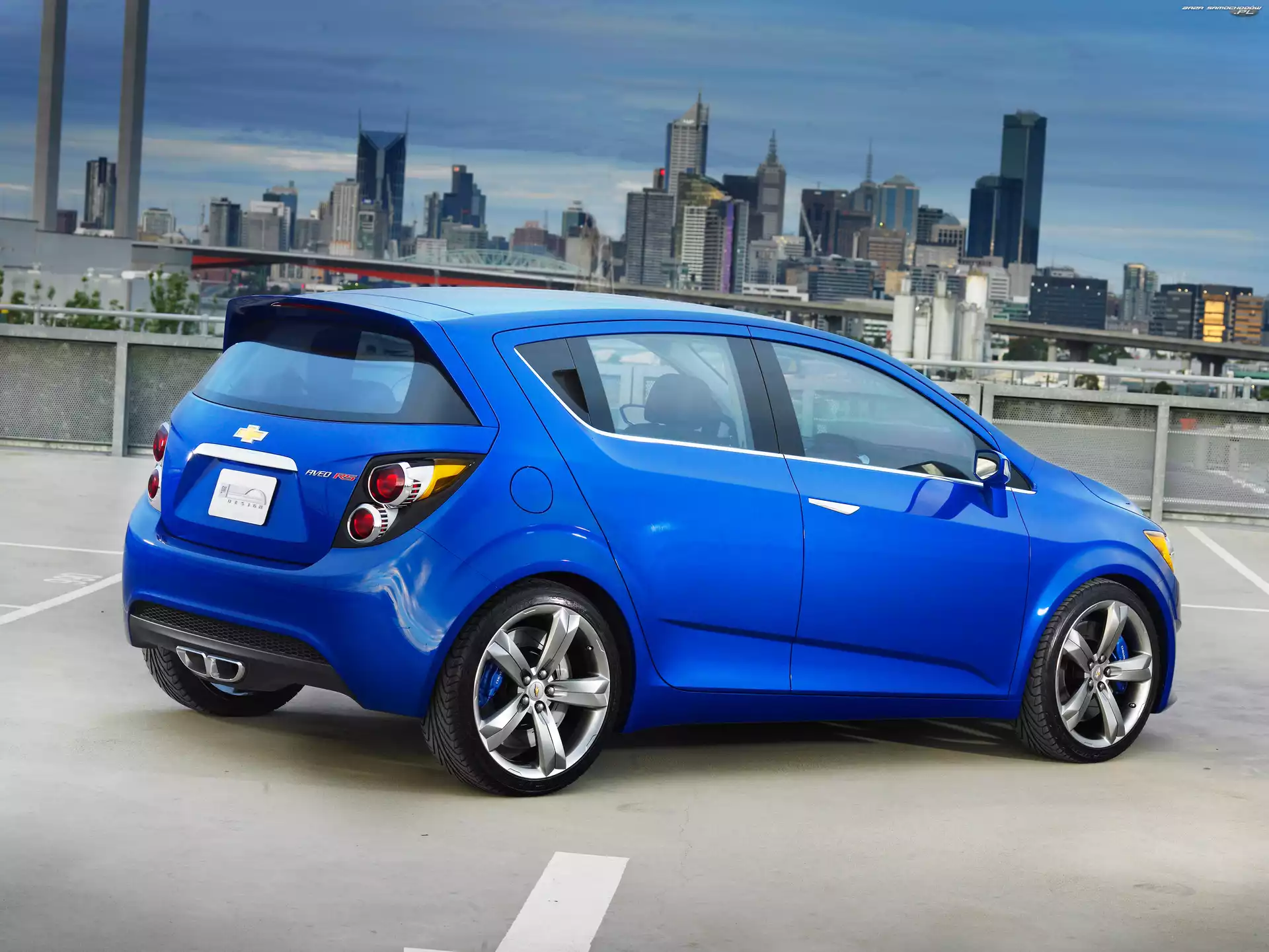 Chevrolet Aveo, Niebieski, Metalik