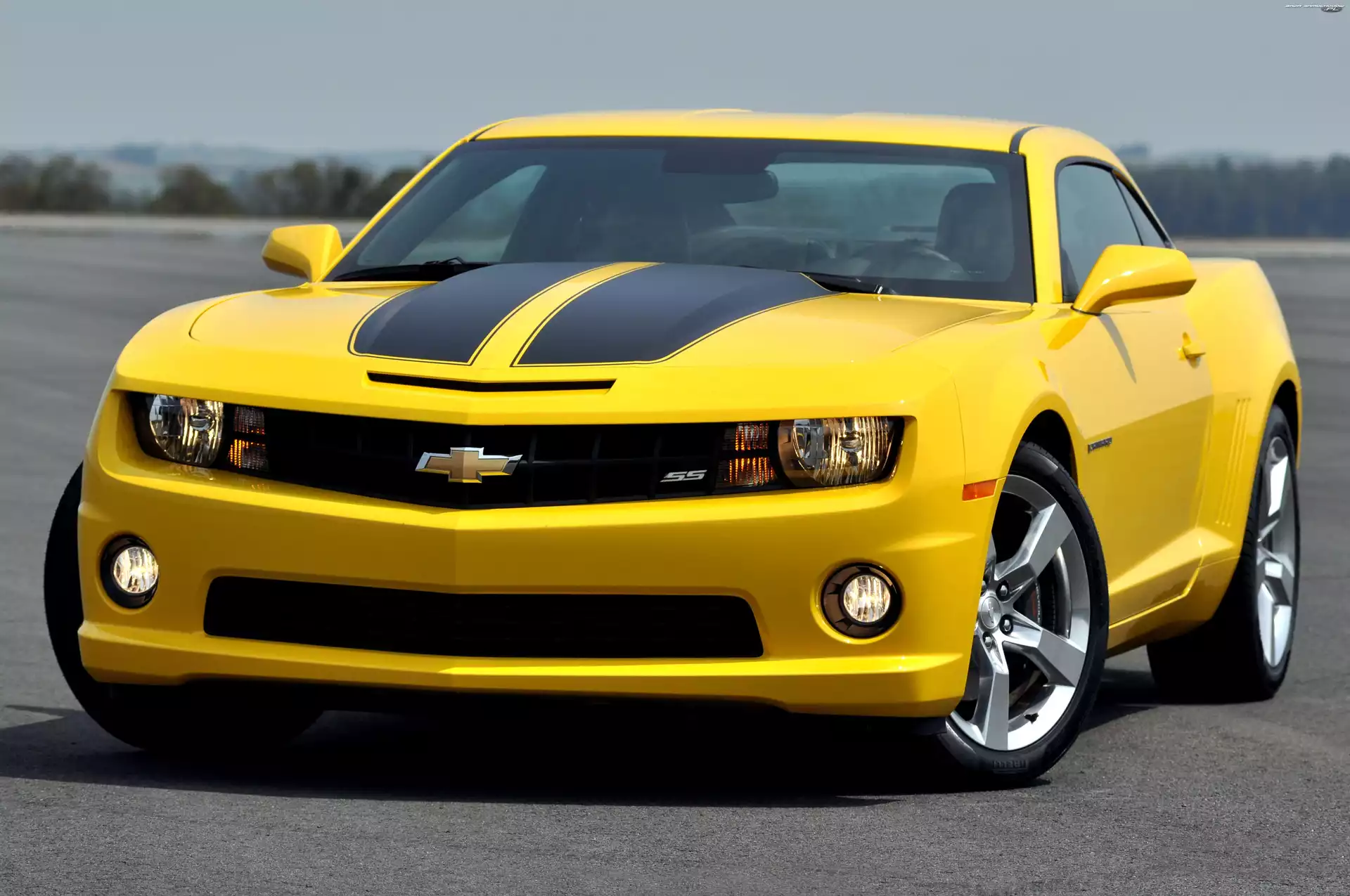 Żółty, Chevrolet, Camaro