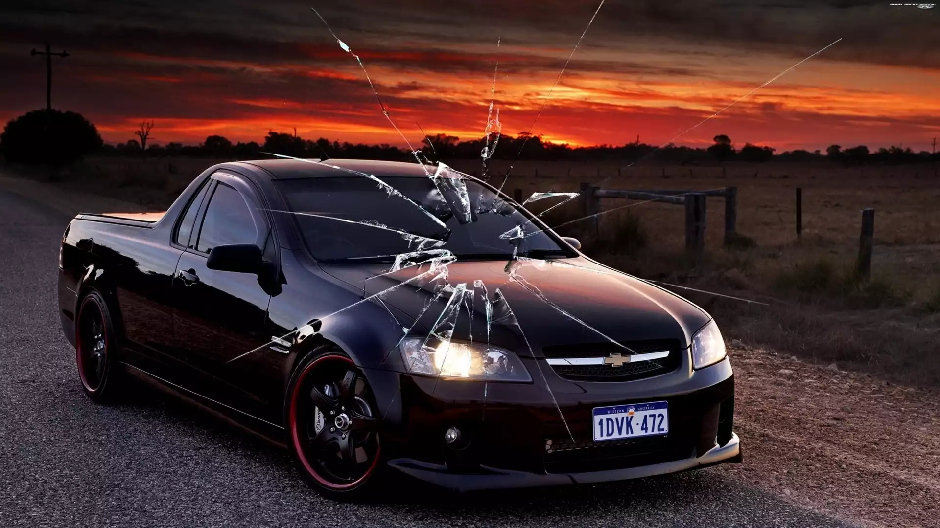 Chevrolet Lumina, Ekran, Samochód, Pęknięty