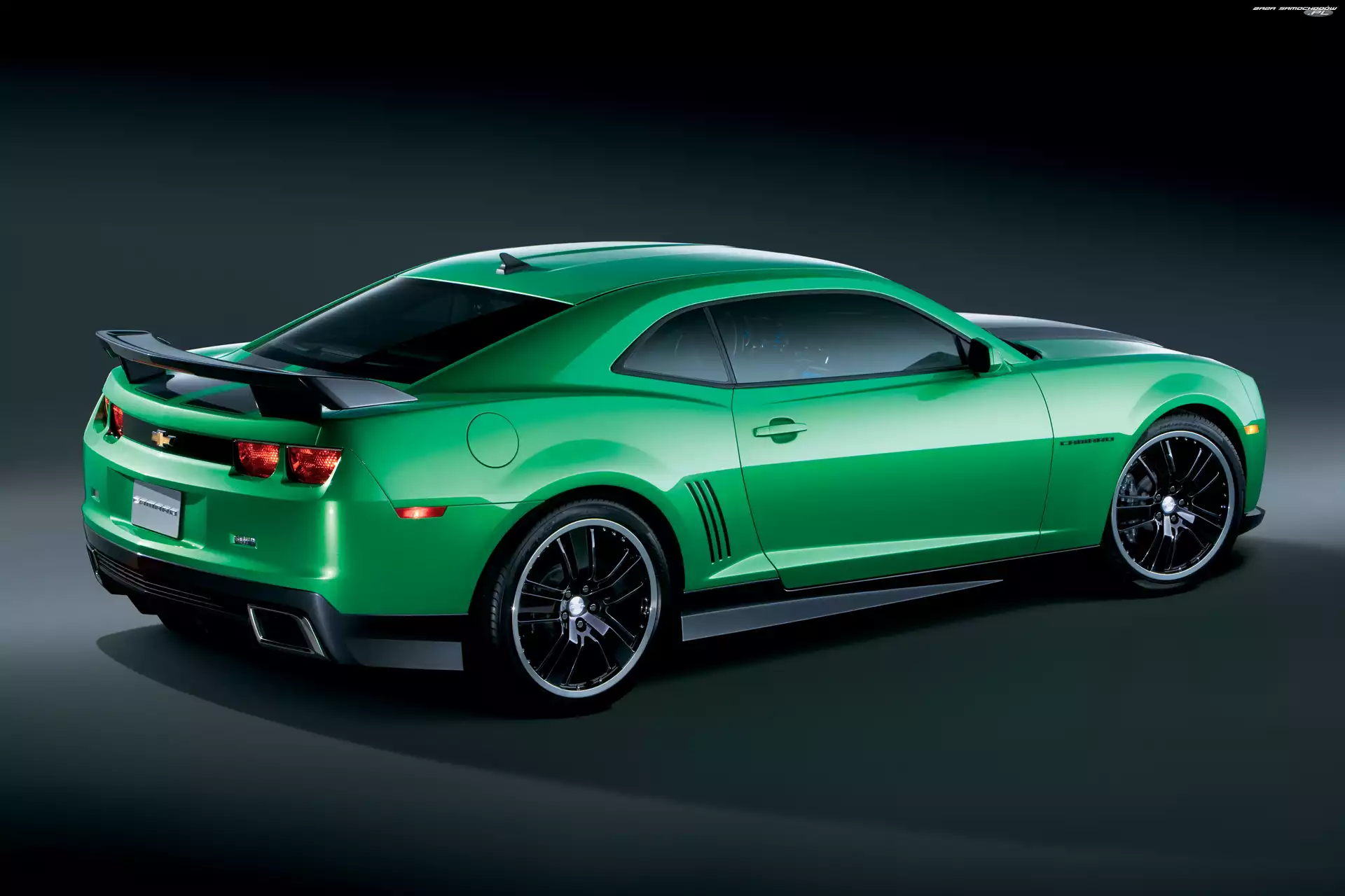 Chevrolet Camaro, Car, Zielony, Muscle