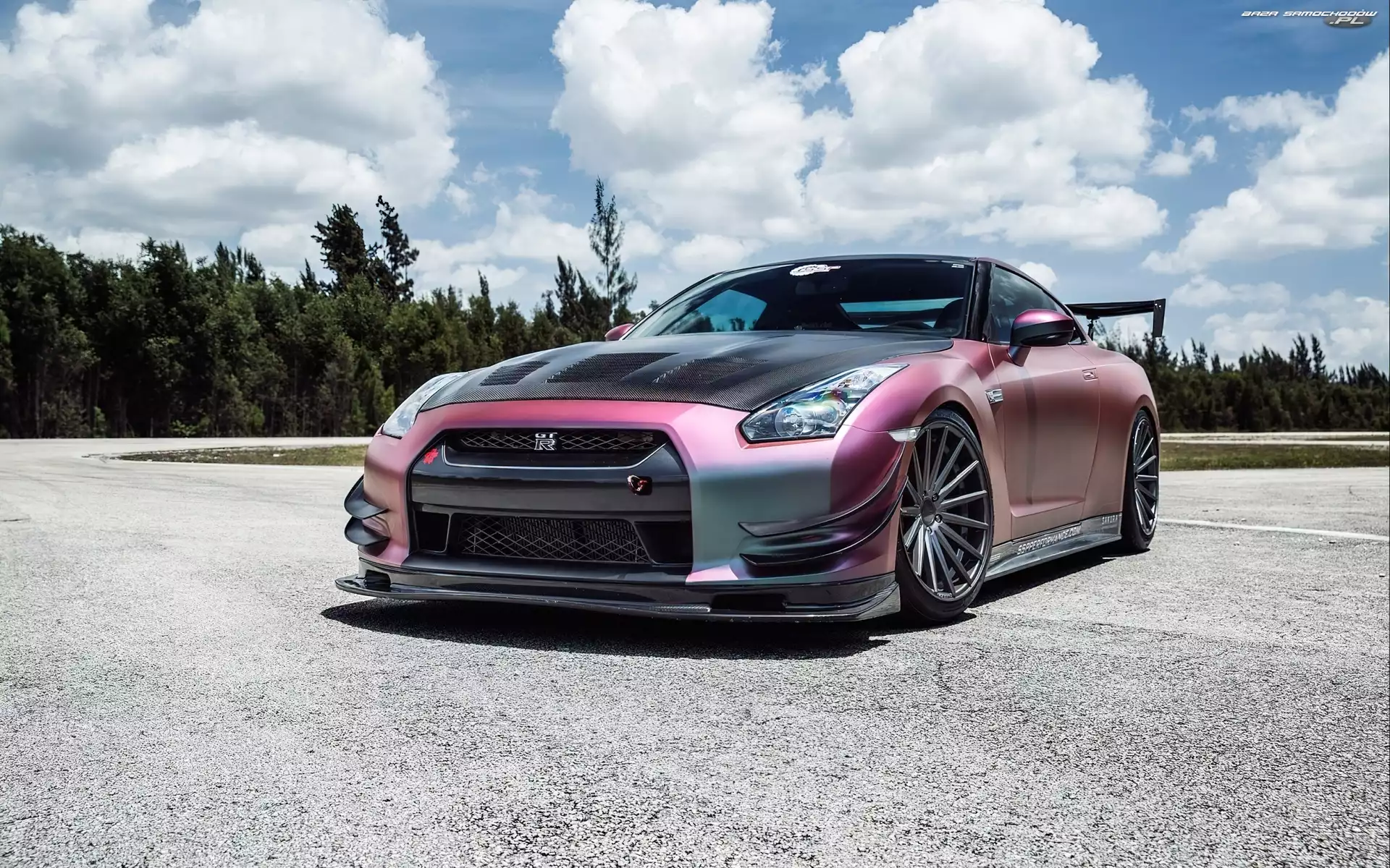 Las, Droga, Chmury, Nissan, GTR