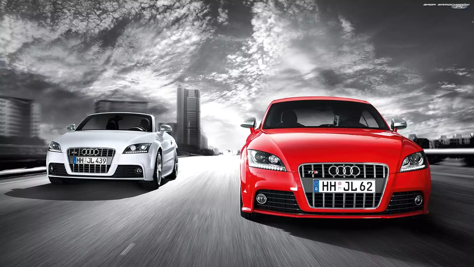Chmury, Audi TT, Droga