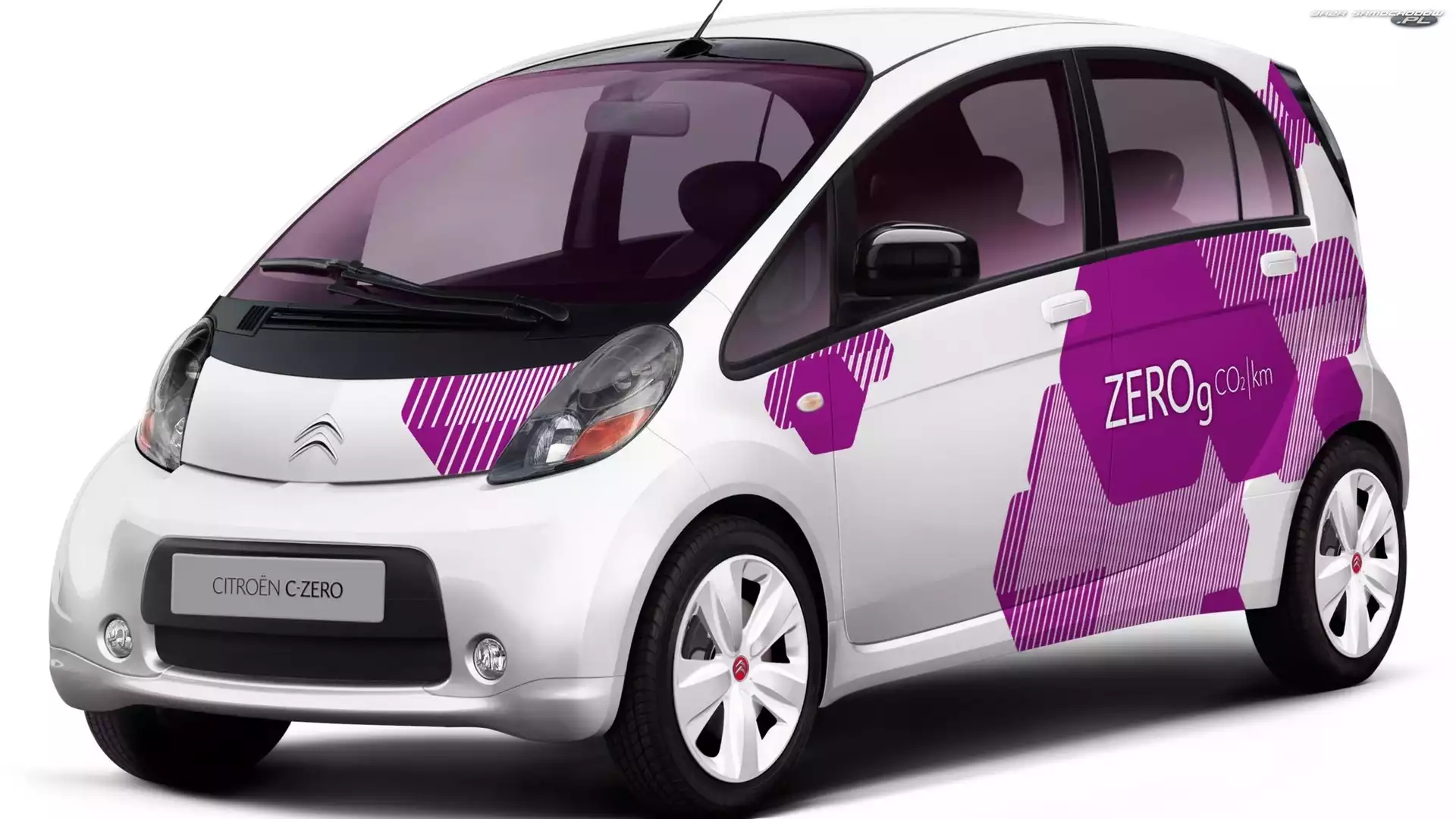 Citroen C-Zero, Biało, Fioletowy