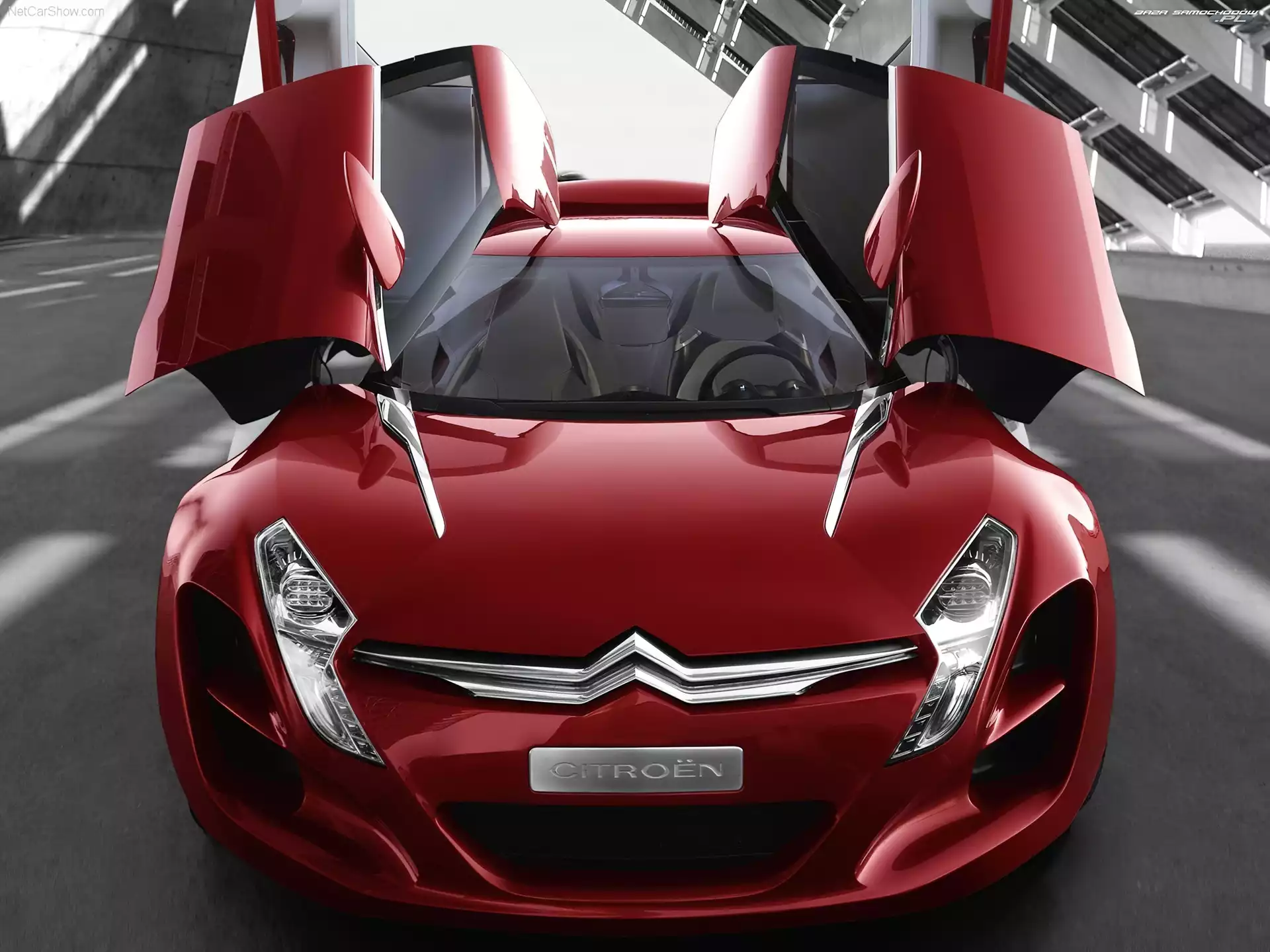 Czerwony, Citroen, Prototyp, Drzwi
