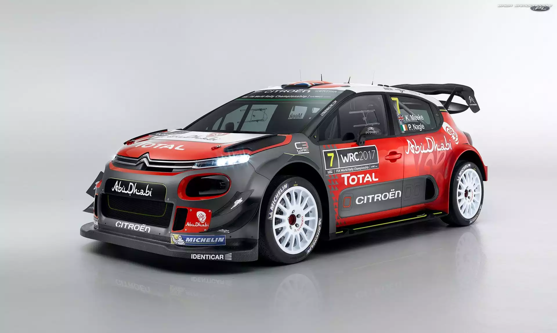 Citroen C3 WRC, Bok, Rajdowy, 2017