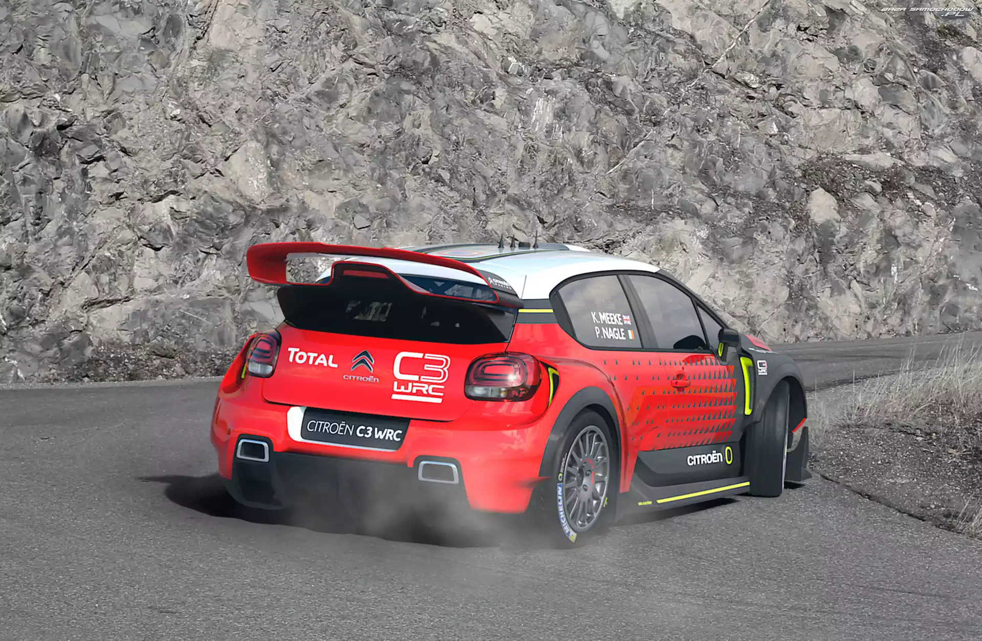 Citroen C3 WRC, Droga, Rajdowy, 2017