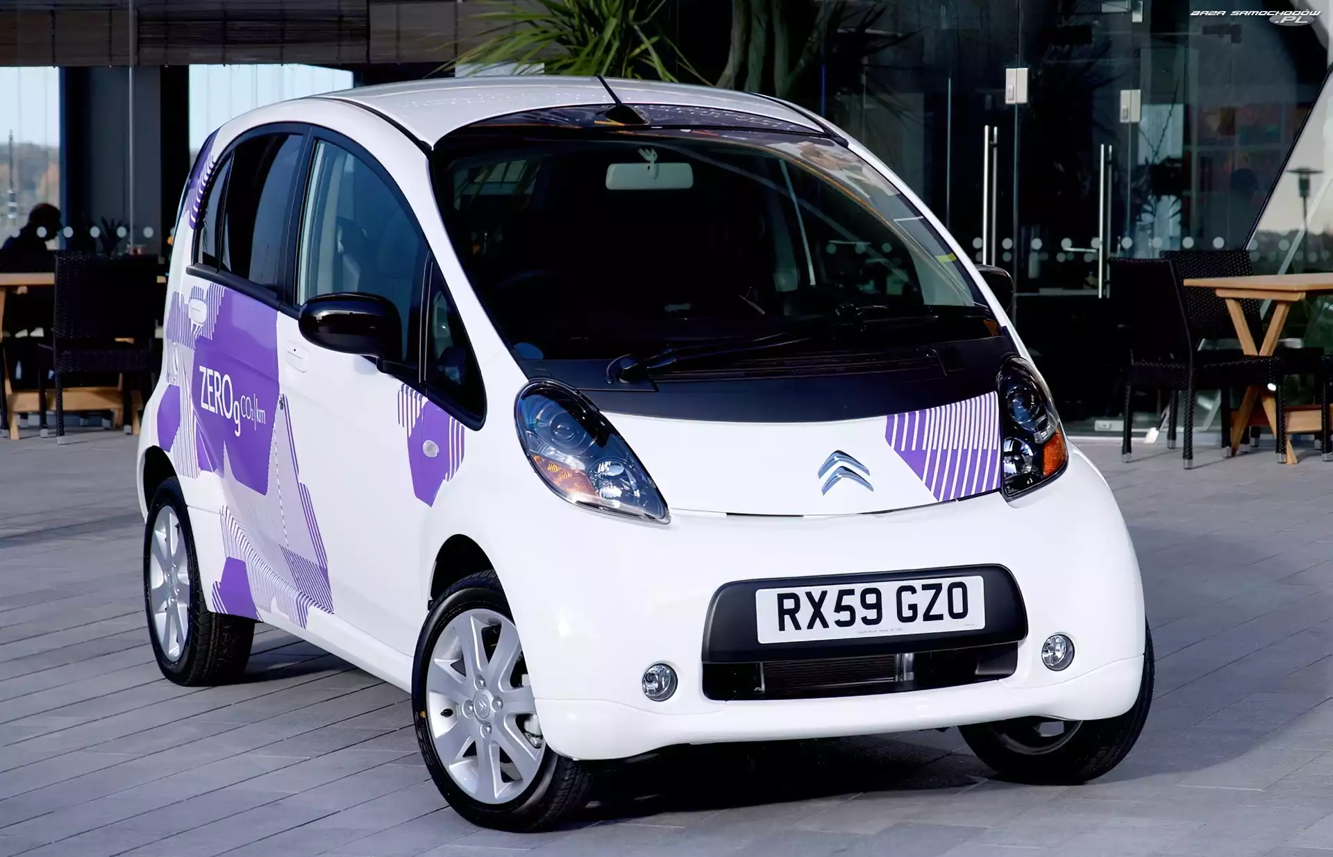 Reklama, Citroen C-Zero, Rejestracja, Maska