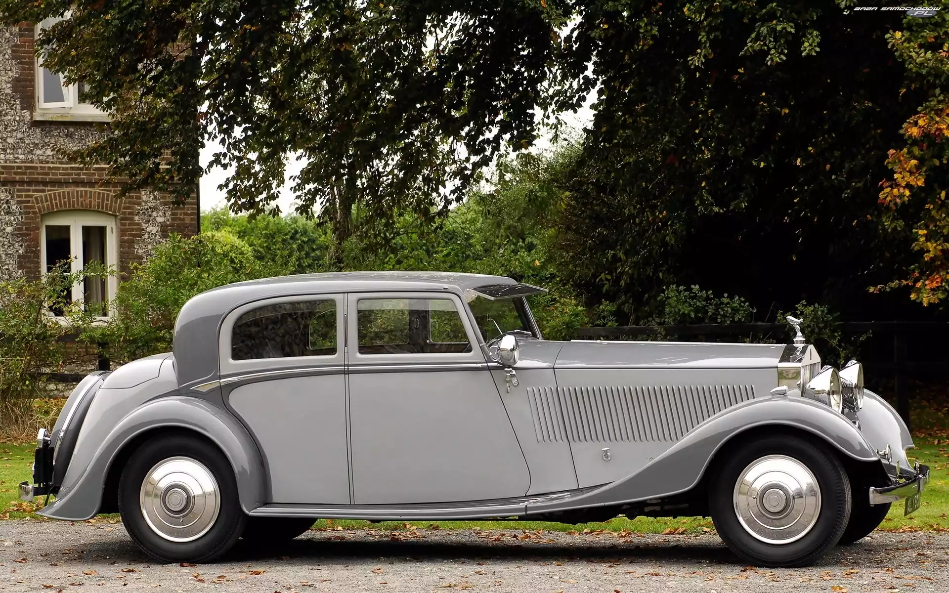 Srebrny, 1932 R, Zabytkowy, Rolls-Royce Phantom II Continental