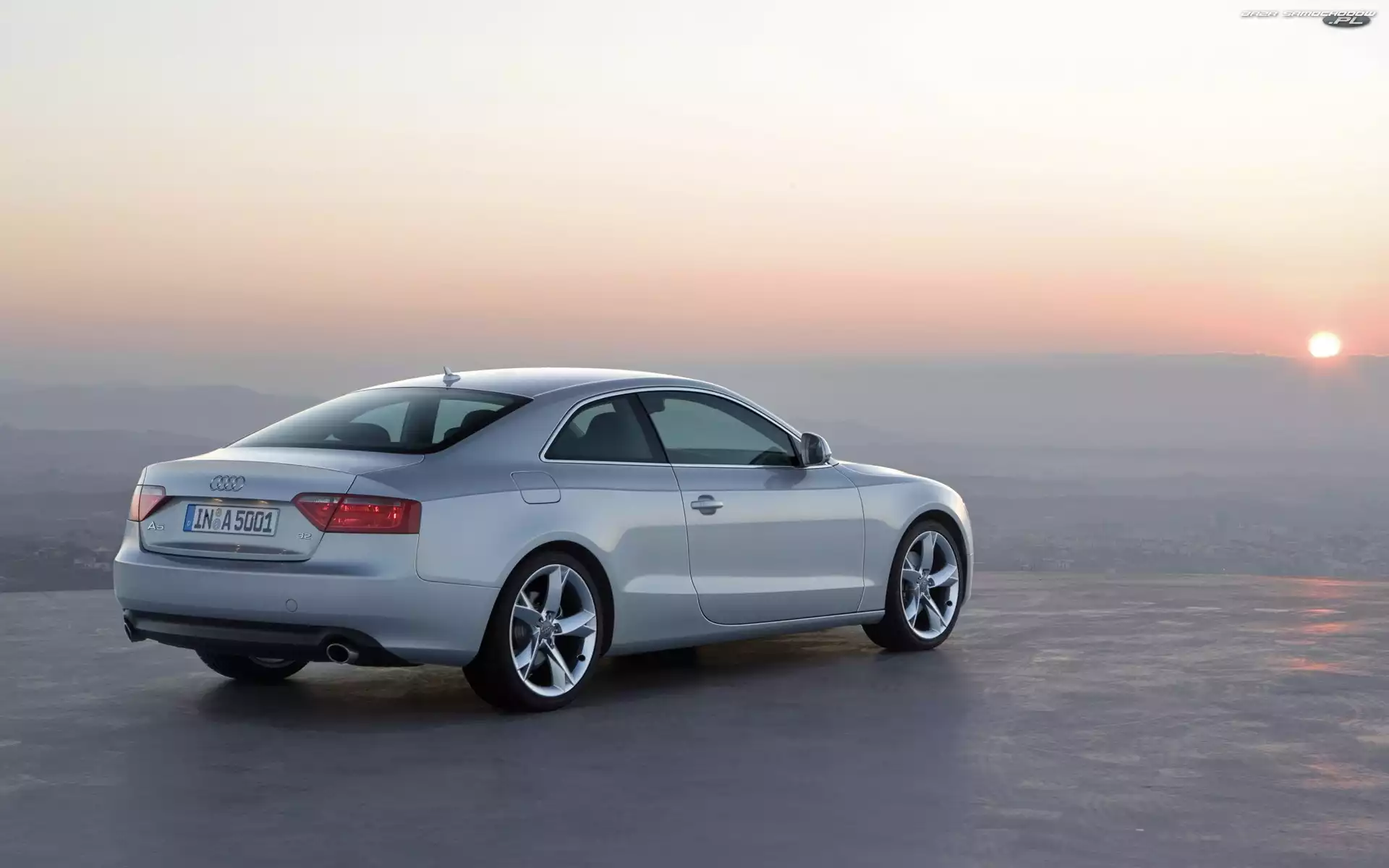Coupe, Słońca, Audi A5, Zachód
