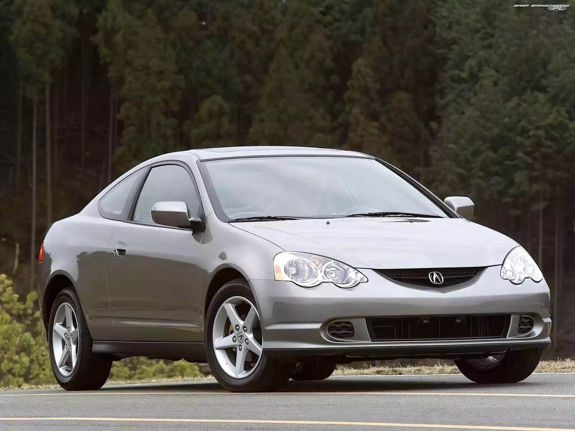 Coupe, Srebrna, Acura RSX