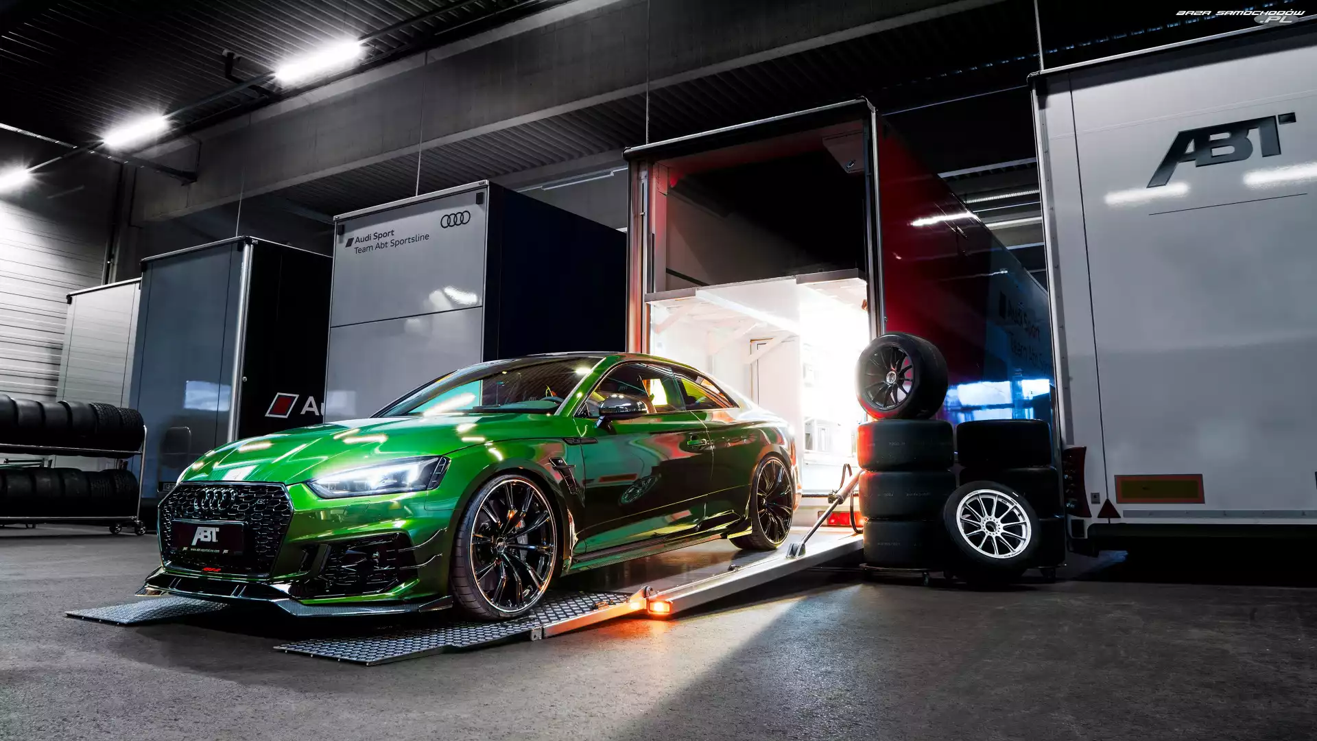 Coupe, Zielone, Audi RS5