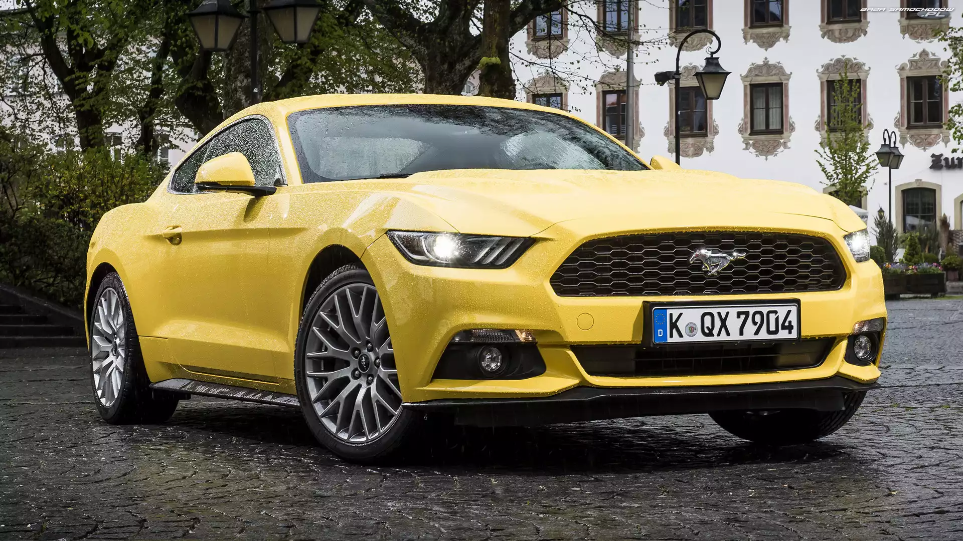Coupe, Żółty, Ford Mustang