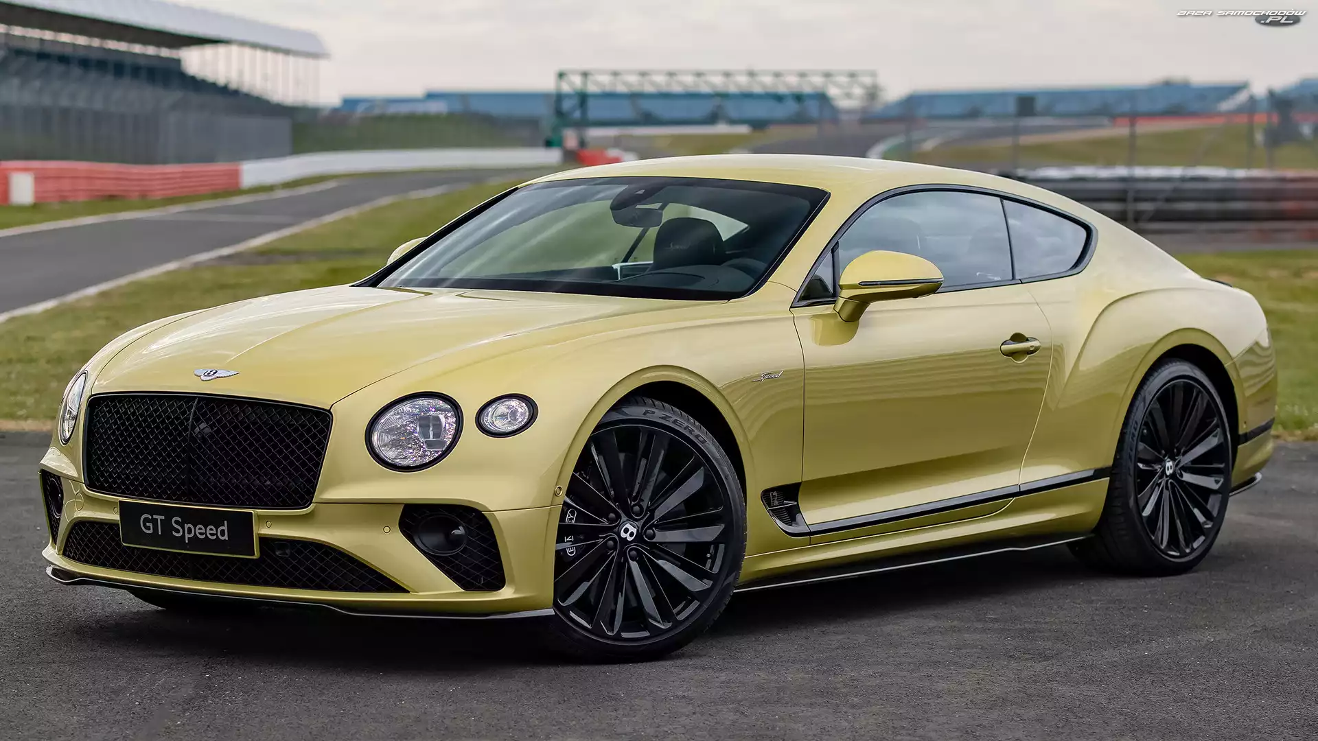Coupe, Żółty, Bentley Continental GT Speed