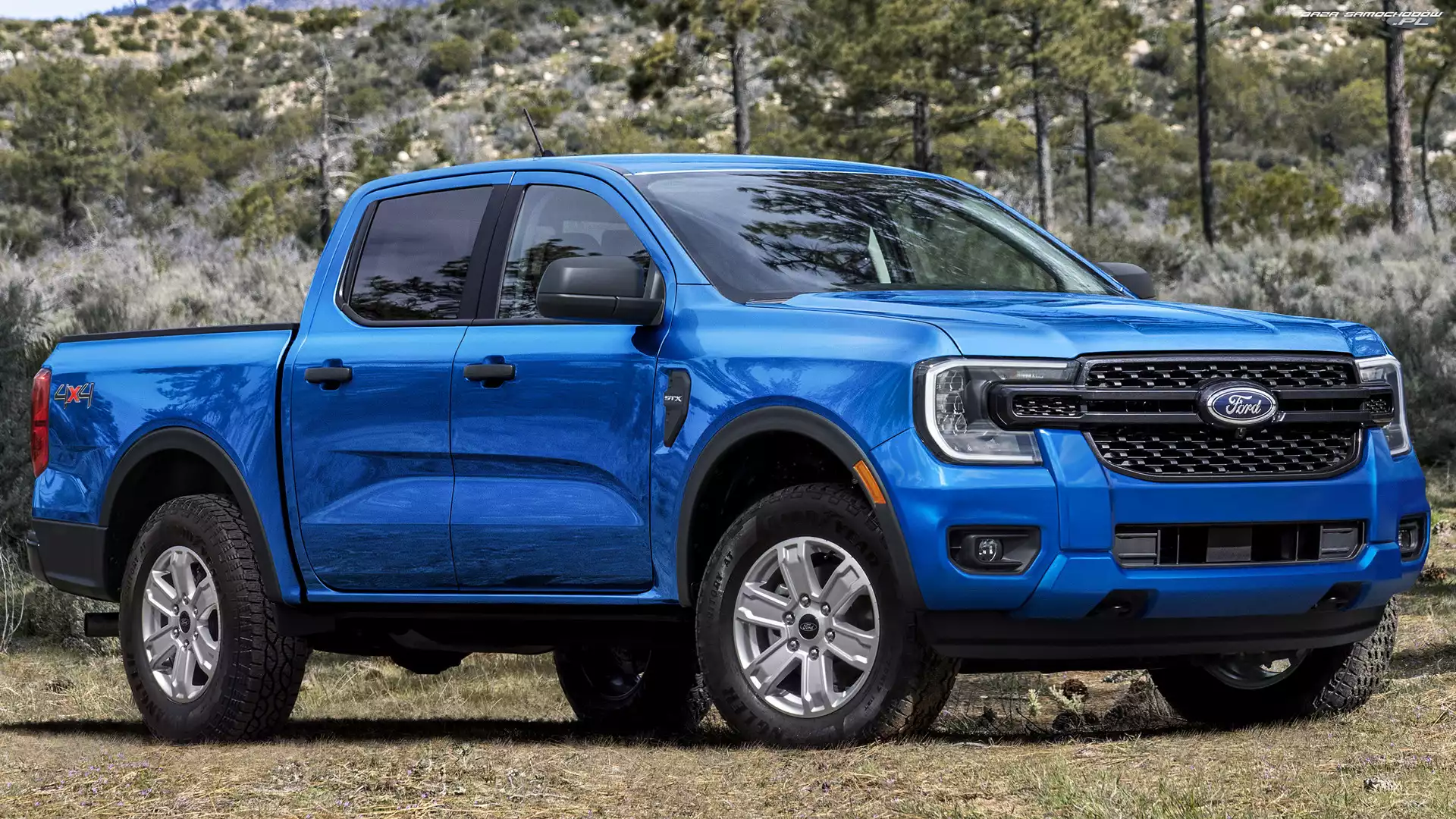 Ford Ranger STX Crew Cab, Niebieski