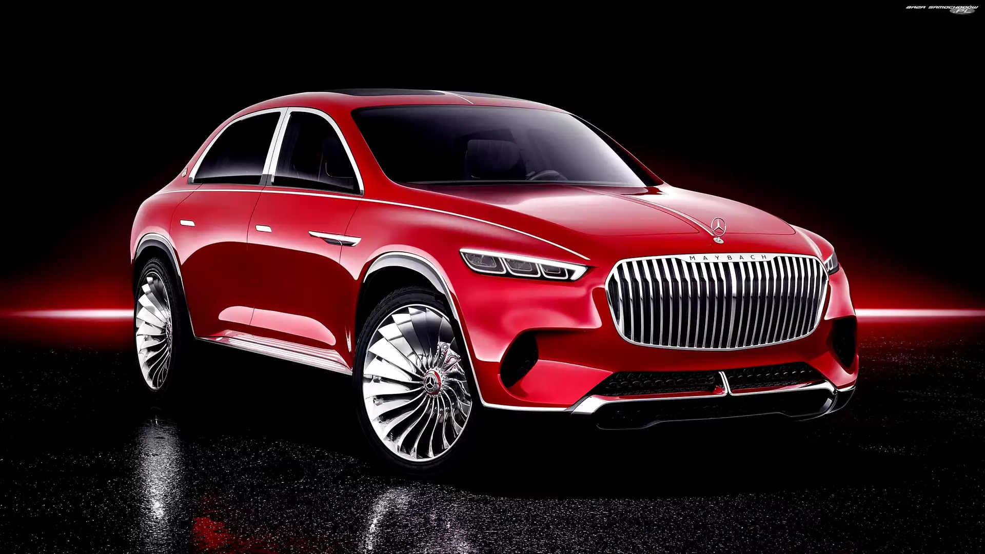 SUV, Czarne tło, Mercedes Maybach Ultimate Luxury, Concept