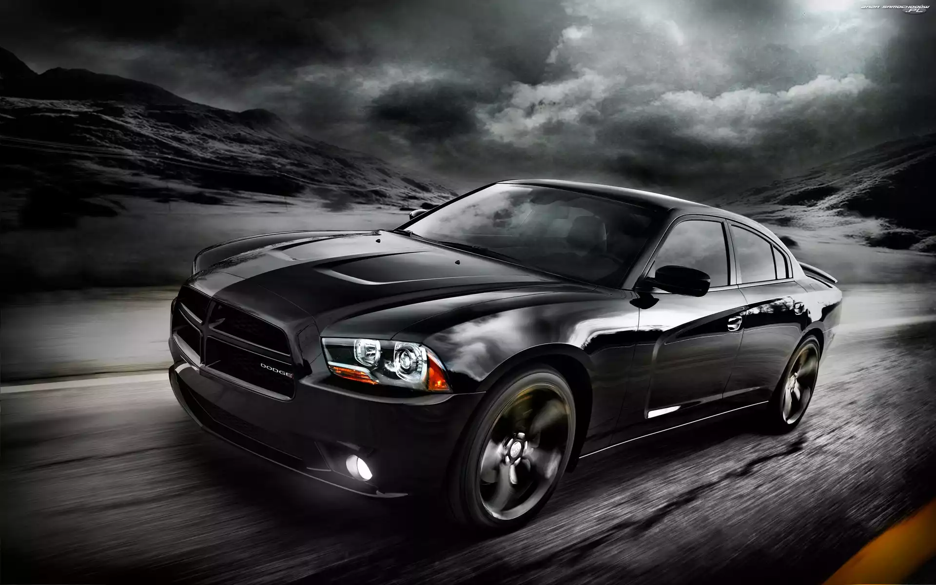 Charger, Czarny, Dodge
