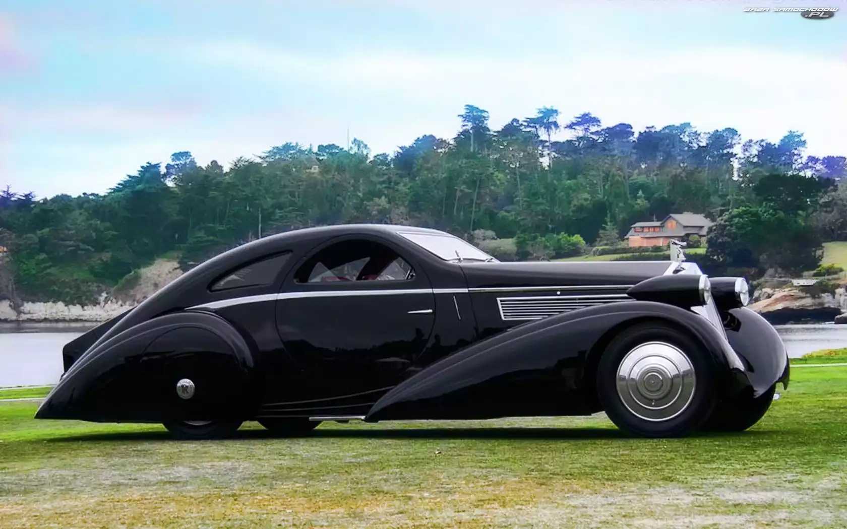czarny, 1925, Rolls Royce, Zabytkowy, Phantom
