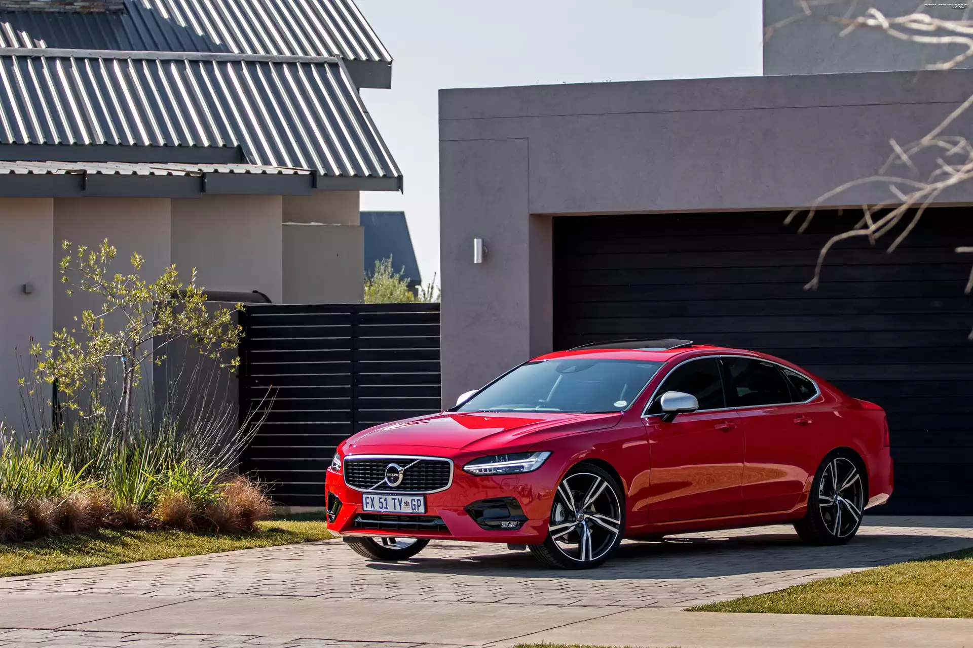 2017, Czerwone, Volvo S90 R-Design D5