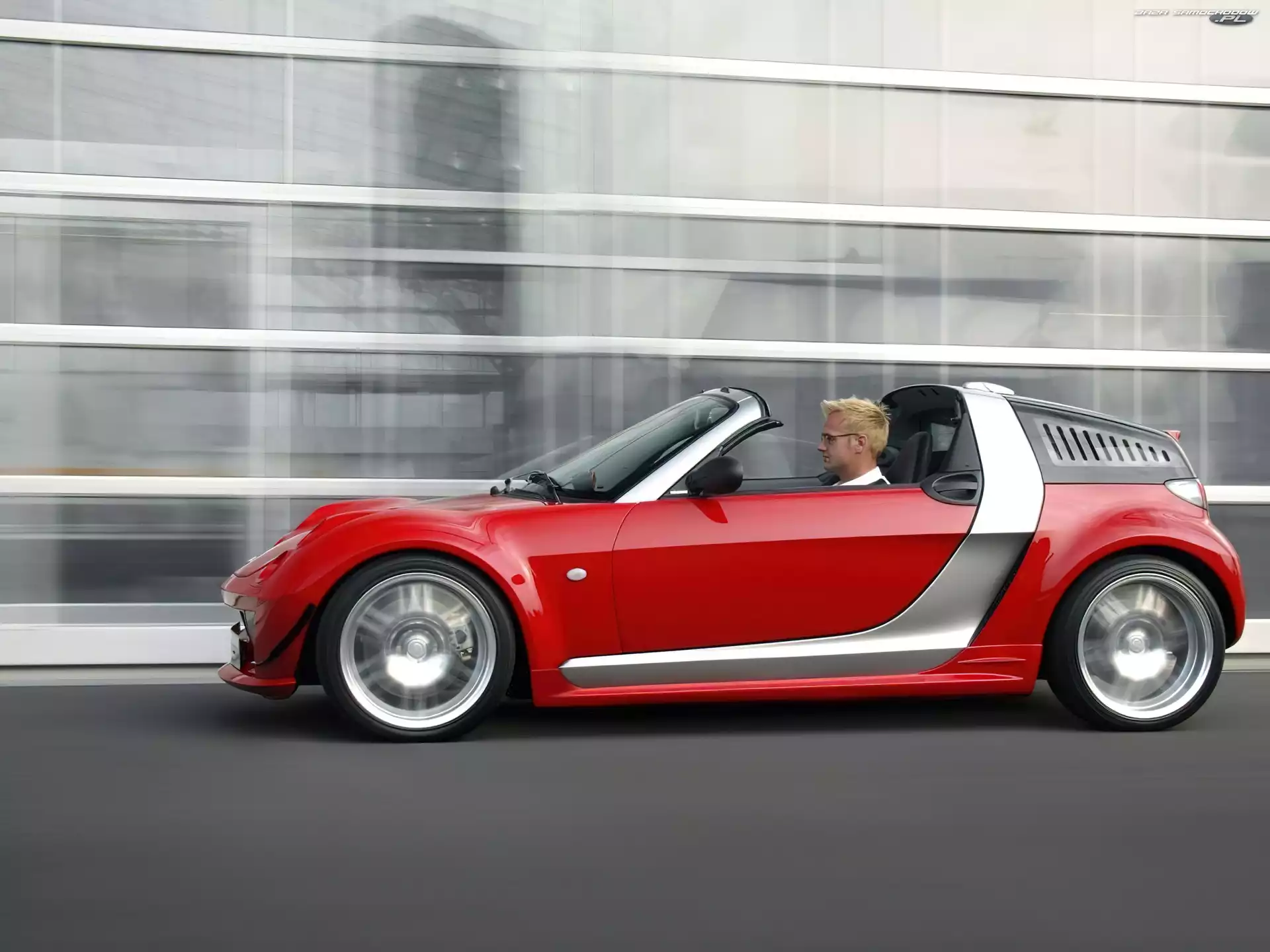Smart Roadster, Czerwono Srebrny