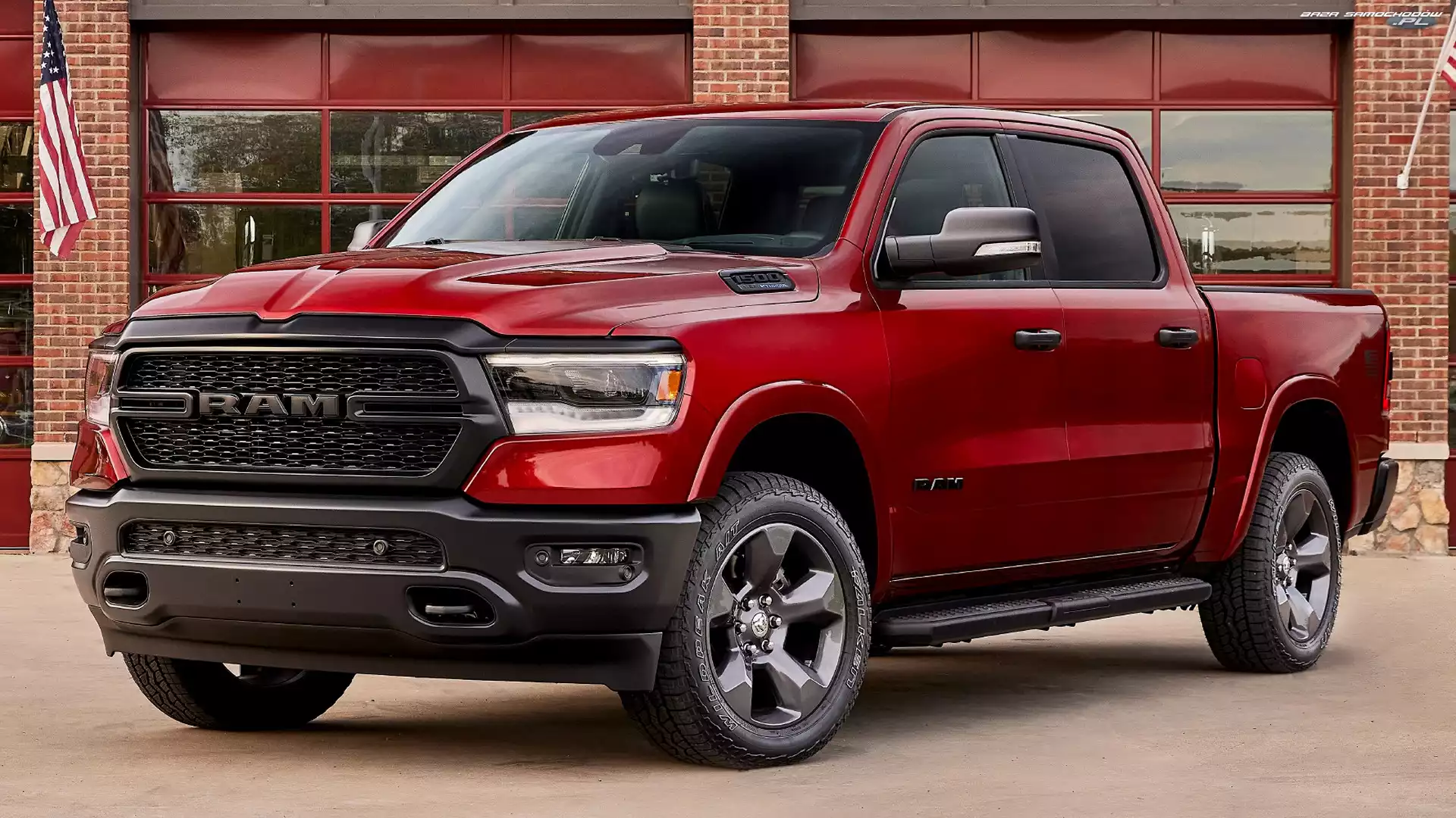 Dodge Ram 1500 Big Horn Crew Cab, Czerwony
