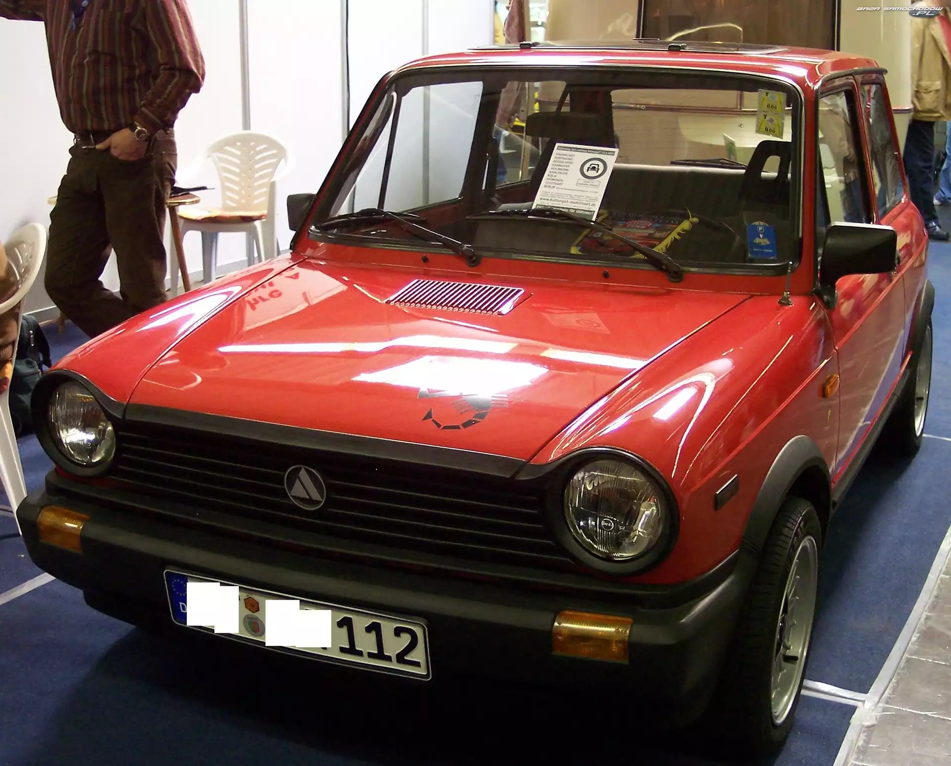 Czerwony, Wystawa, Przód, Autobianchi A112