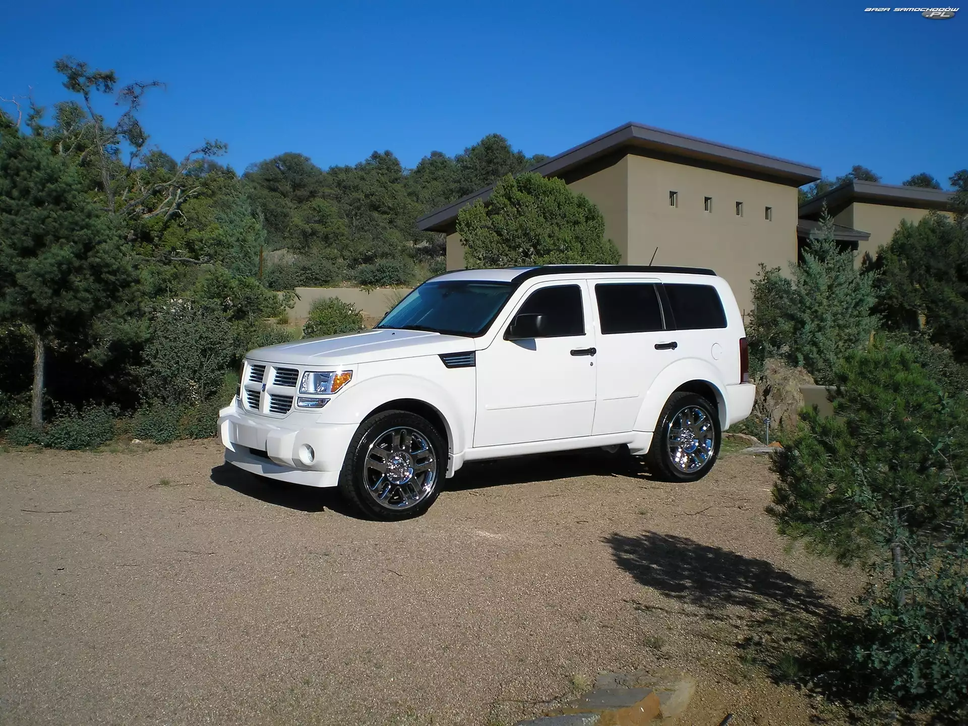 Dodge Nitro, Szyby, Biały, Ciemne