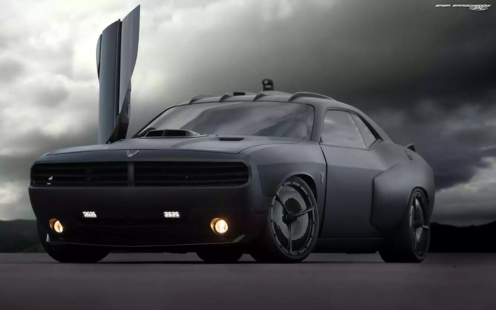 Dodge Challenger Vapor, Drzwi, Czarny, Otwarte