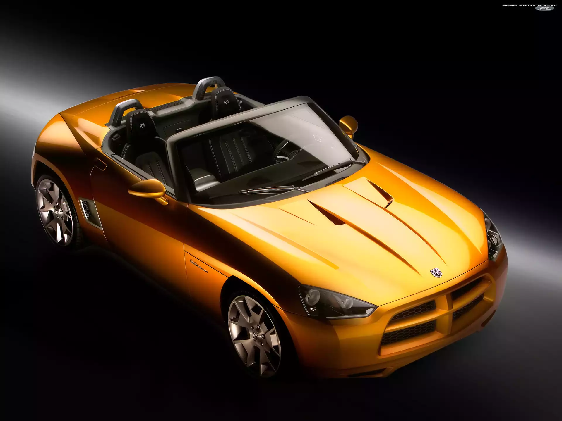 Dodge Demon, Dach, Żółty, Otwarty