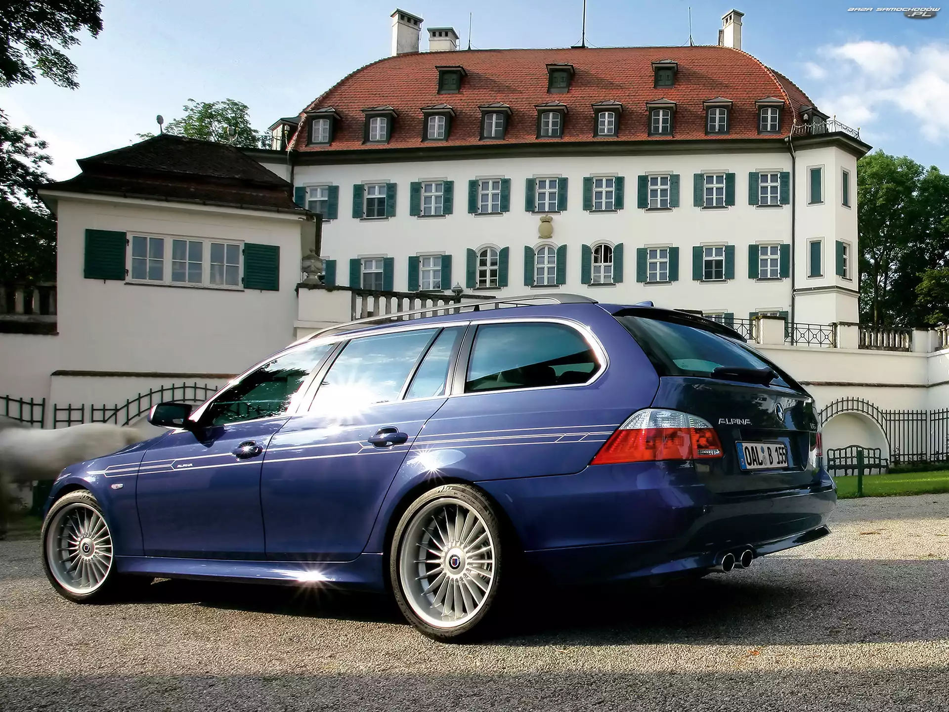 Dom, E60, Kombi, Granatowy, BMW 5