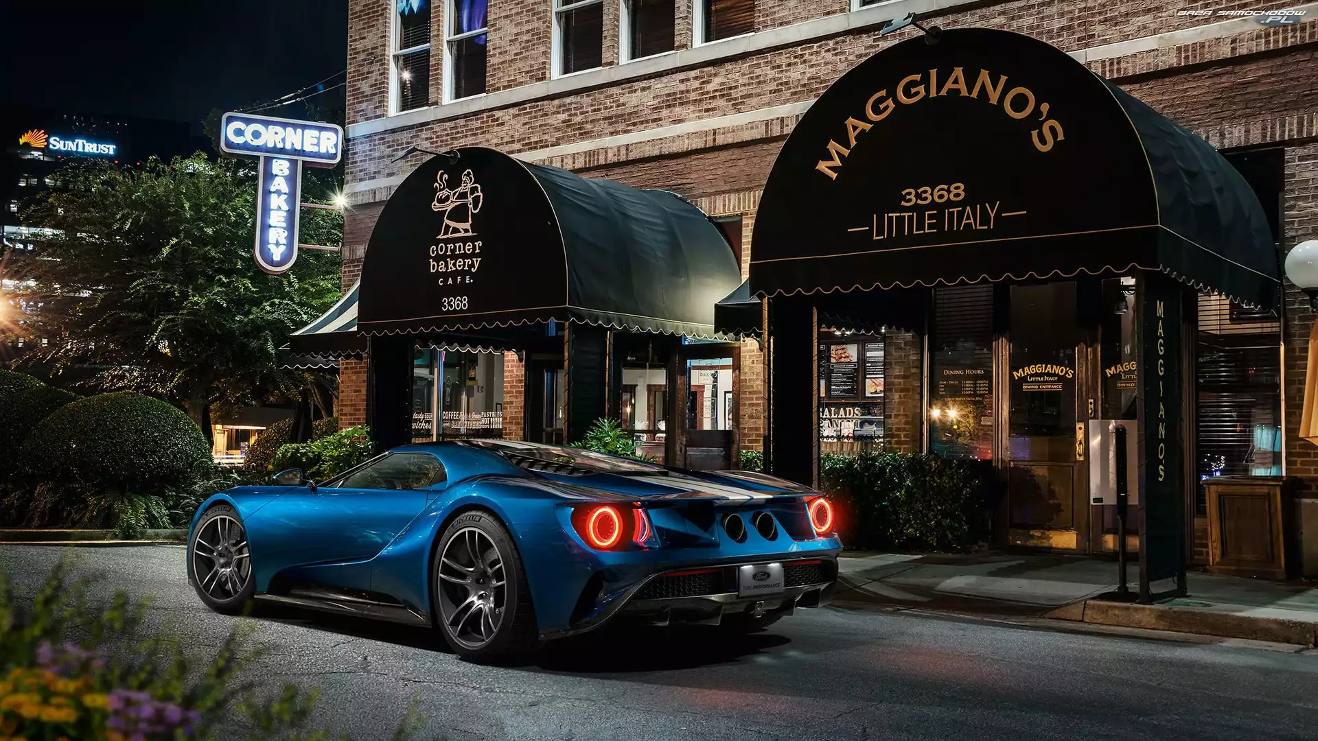 Kawiarnia, Ford GT, Dom