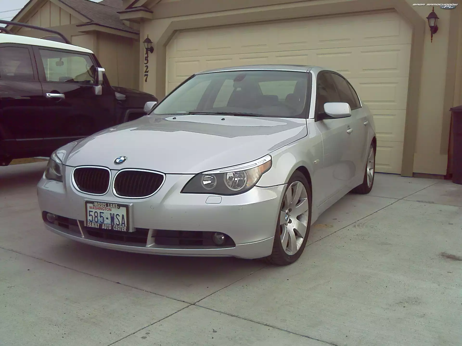 Podjazd, E60, Dom, Srebrne, BMW 5