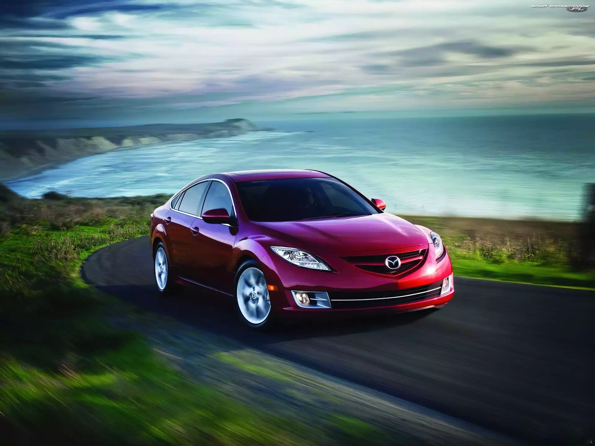 Droga, Mazda 6, Morze