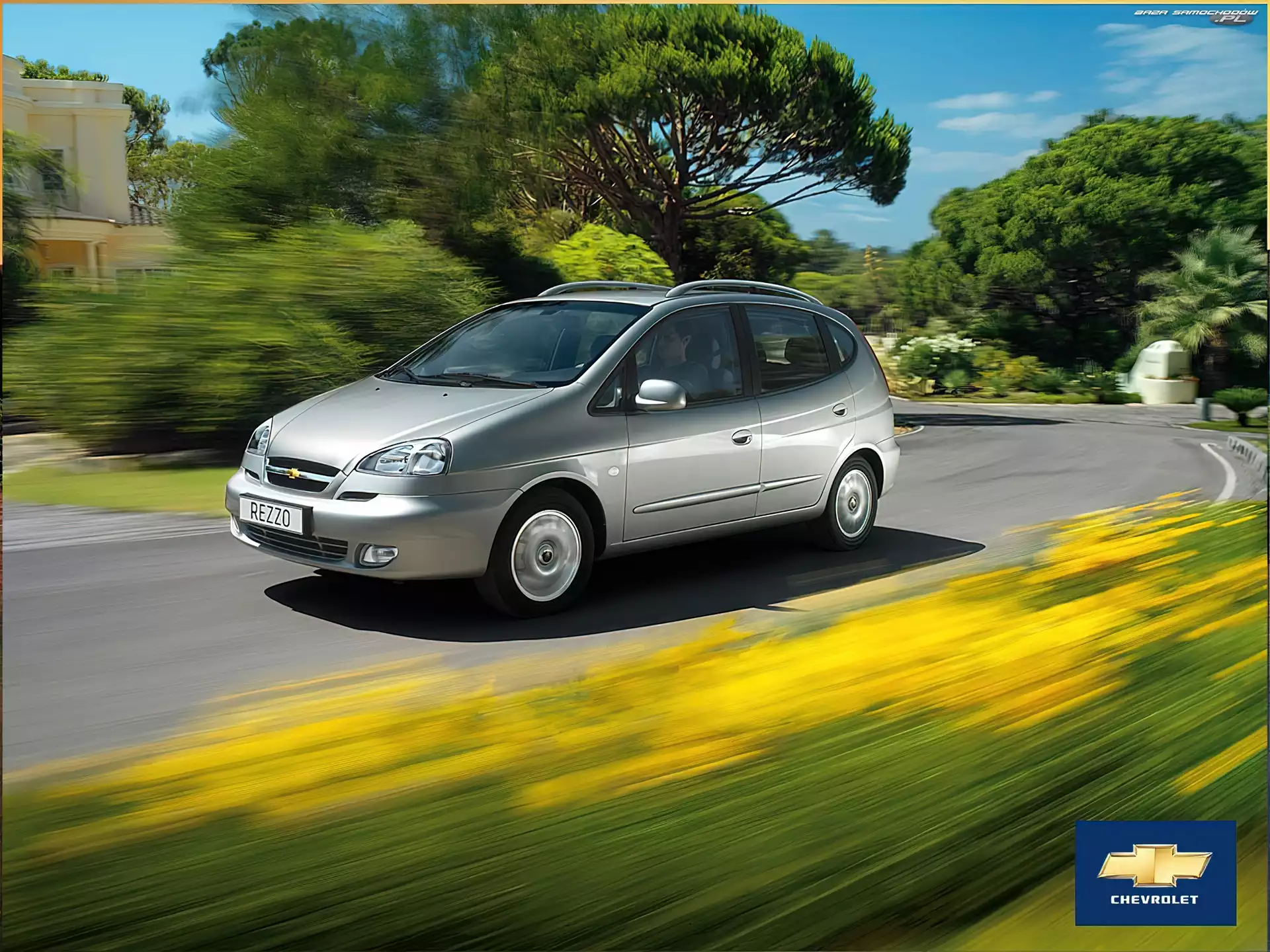 Droga, Srebrny, Chevrolet Rezzo
