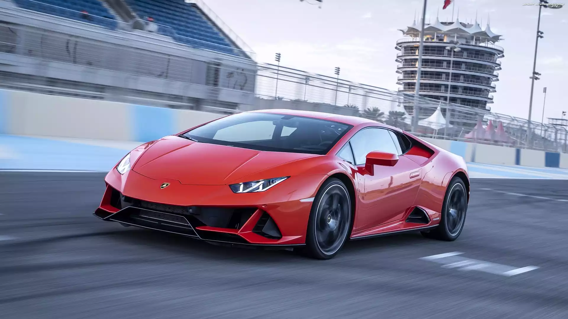 Droga, Czerwone, Lamborghini Huracan EVO