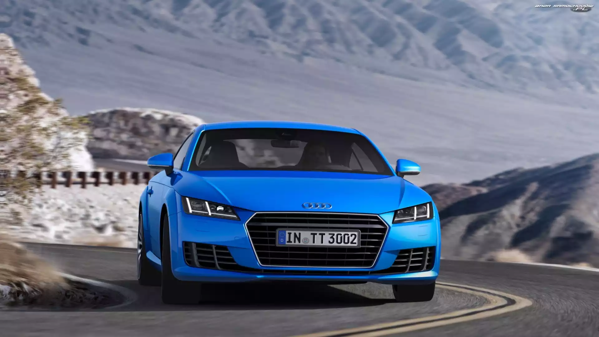 Droga, Audi TT, Niebieskie