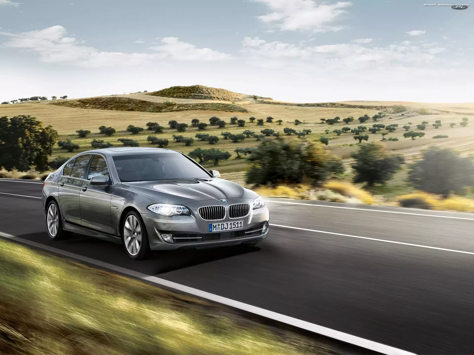 BMW seria 5 F10, Widok, Droga, Trasa