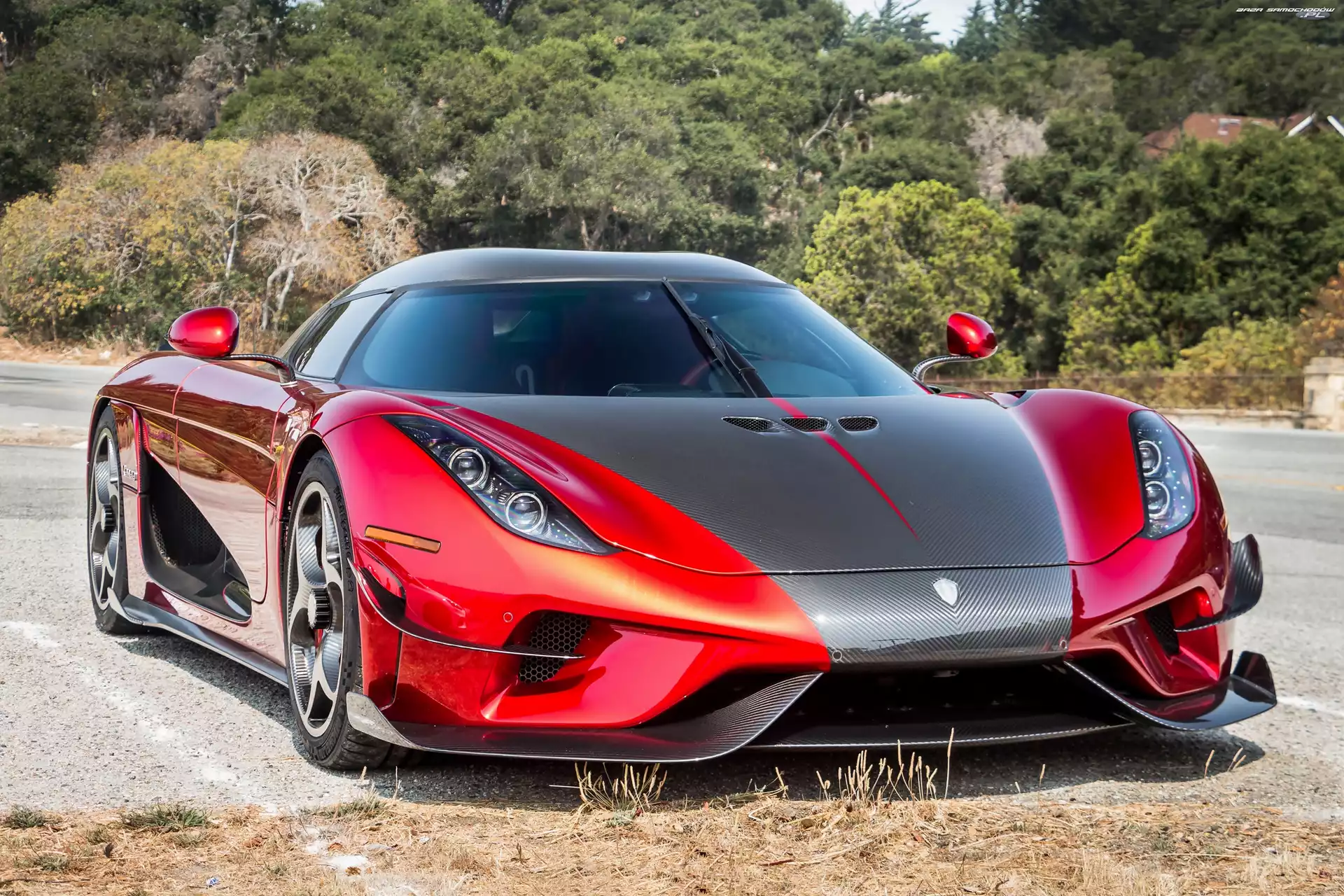 Drzewa, Czerwony, Koenigsegg Regera
