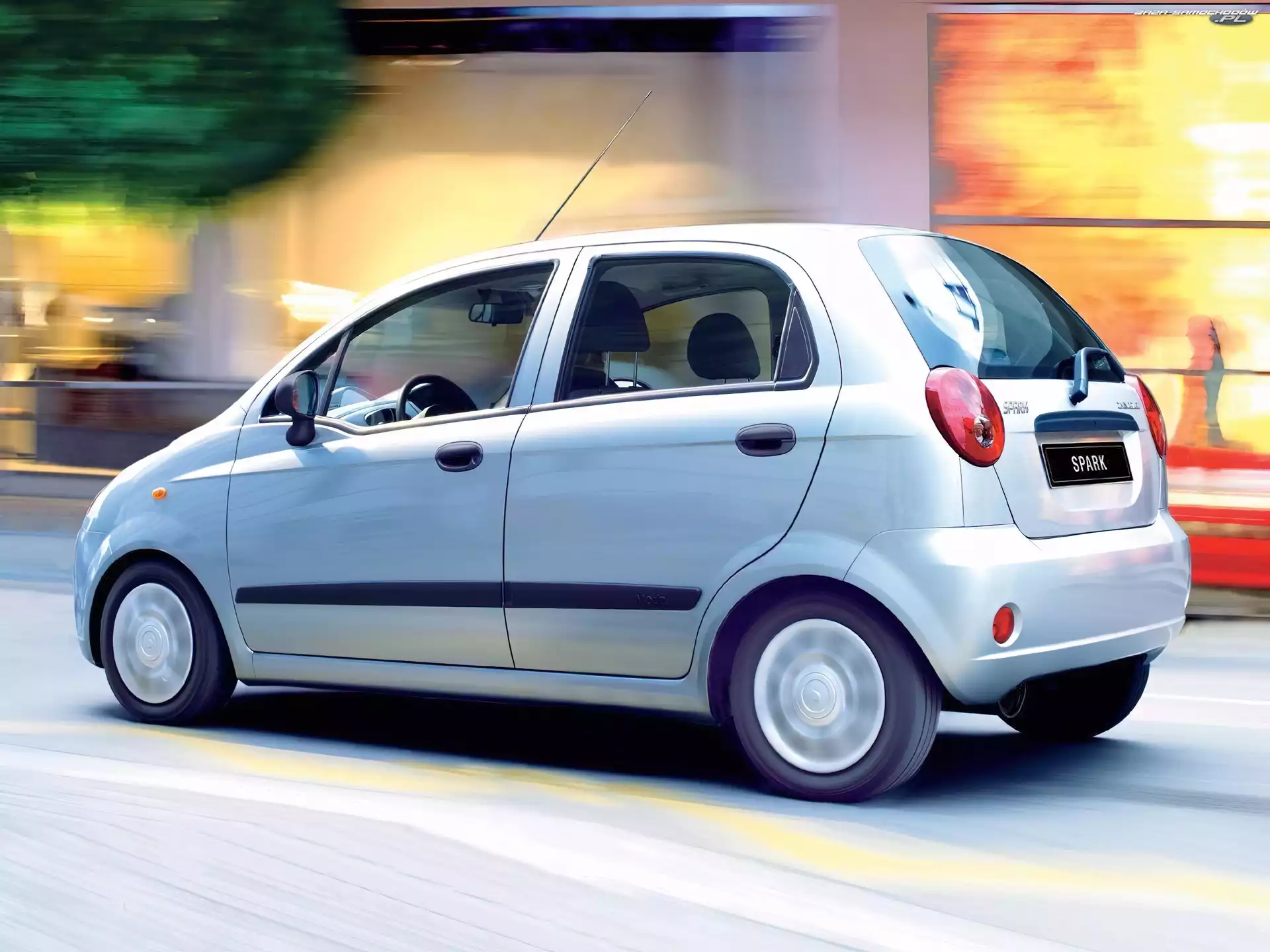 Drzwi, Srebrny, Chevrolet Spark