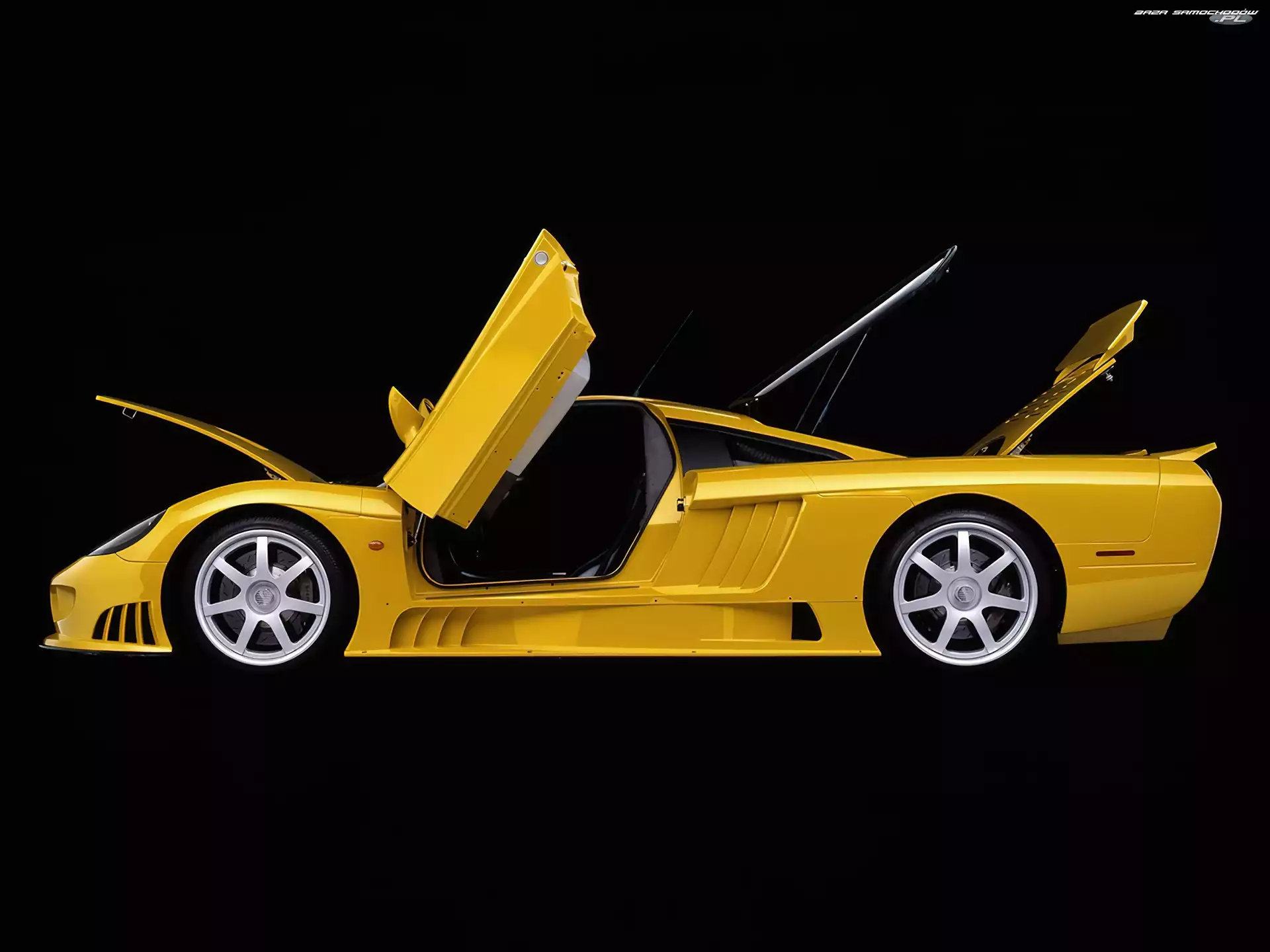 Klapa, Maska, Drzwi, Saleen S7, Otwarta