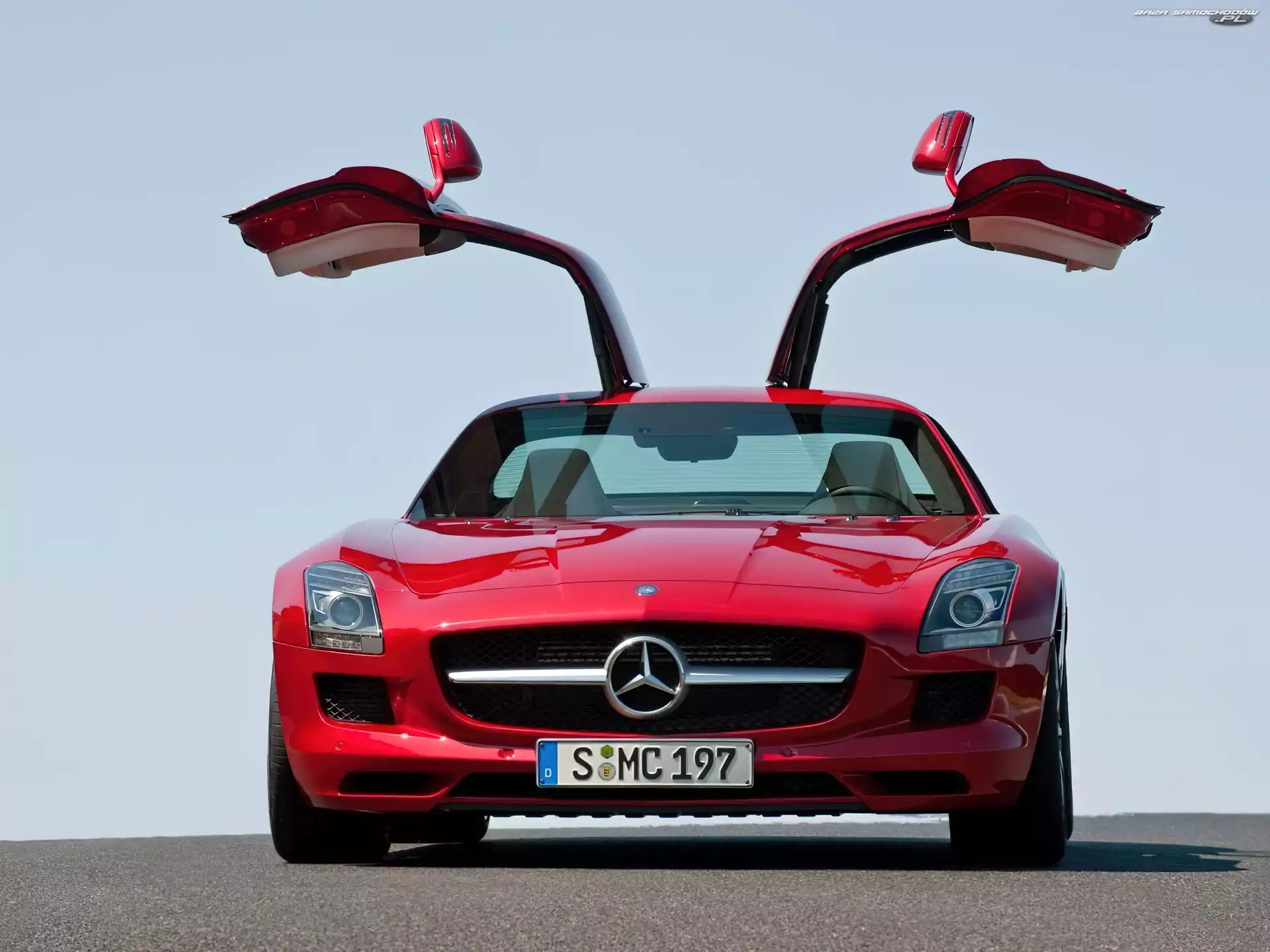 Drzwi, Mercedes SLS, Otwarte