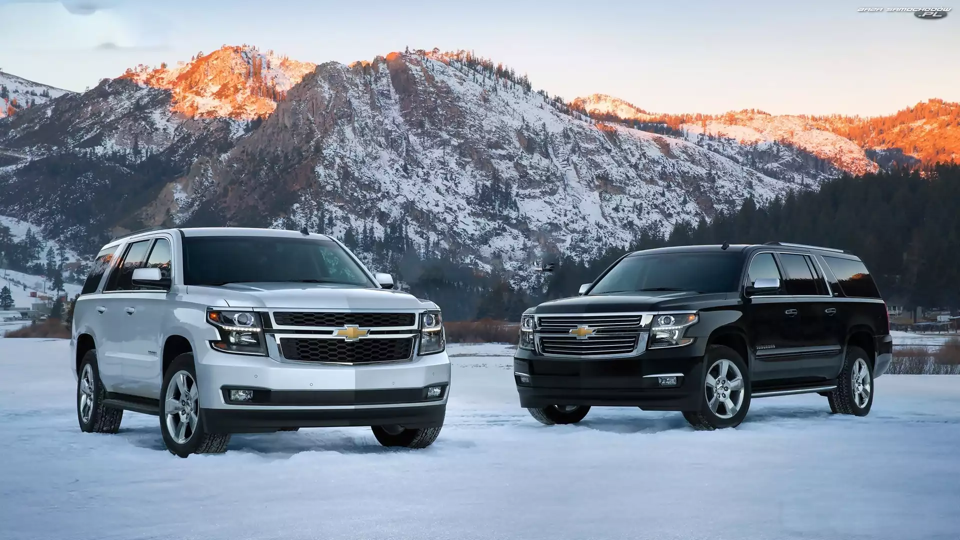 Dwa, Chevrolet Tahoe, Góry, Samochody