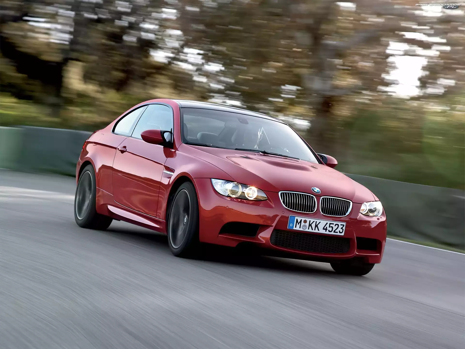 Model, M3, E90, Czerwone, BMW