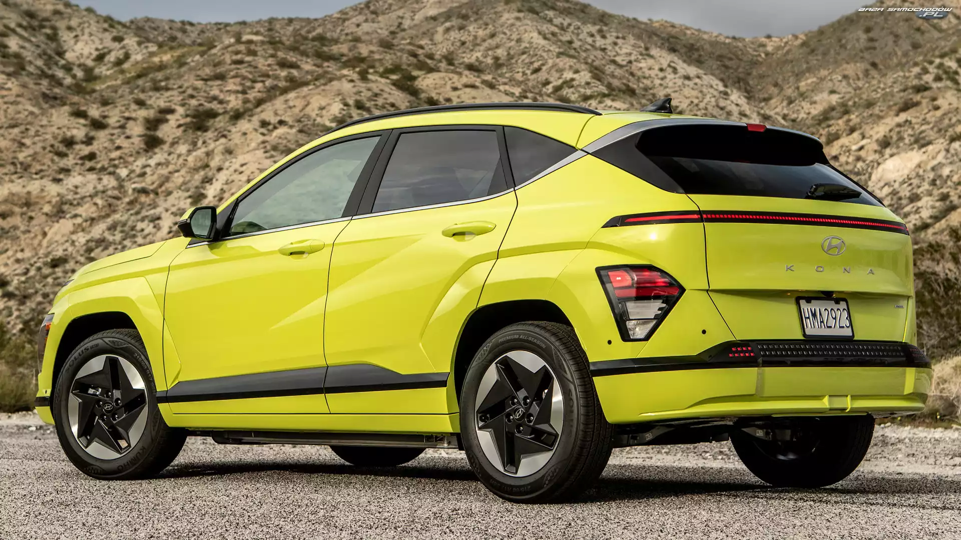 Żółta, Hyundai Kona Electric
