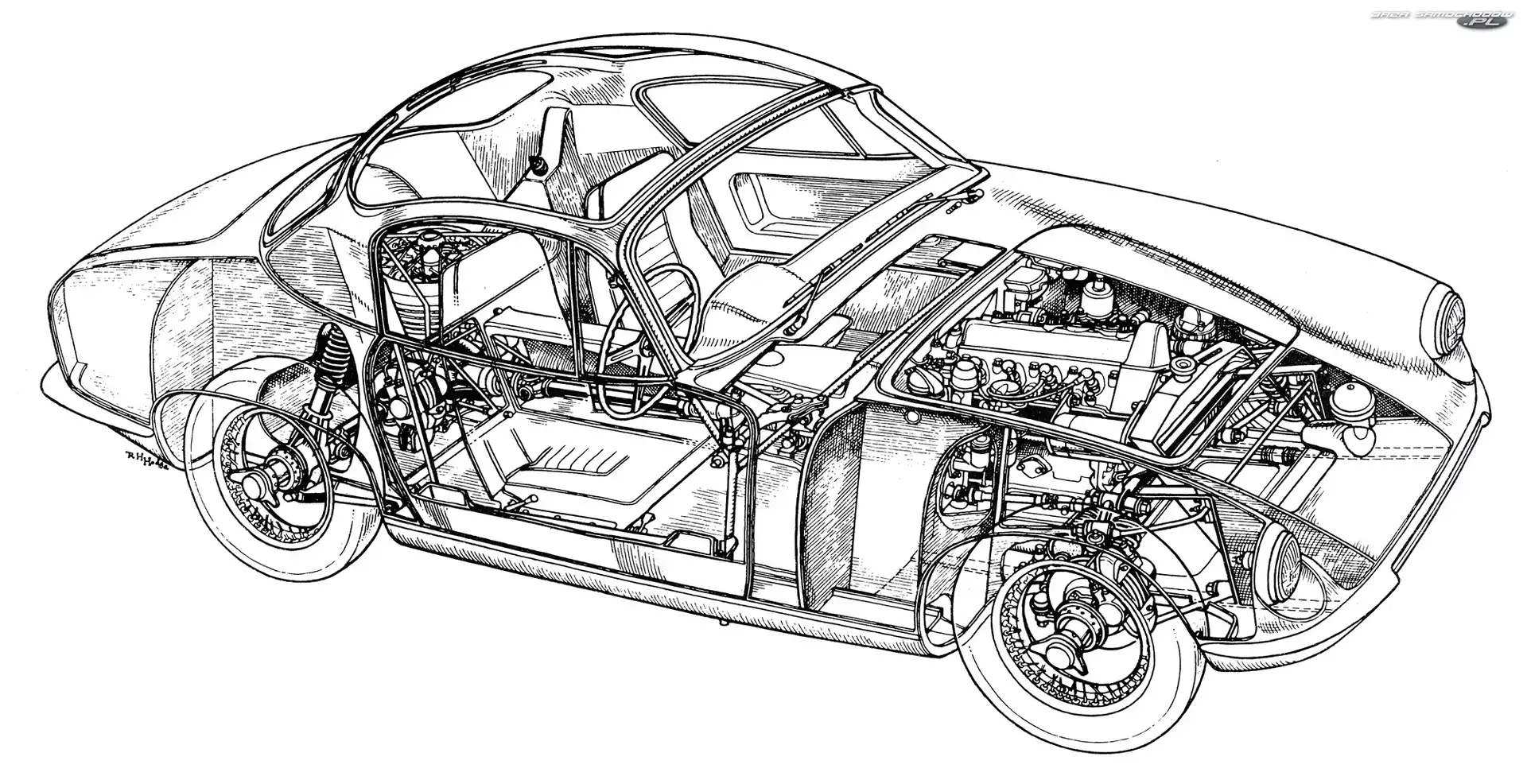 Lotus Elite, Szkic