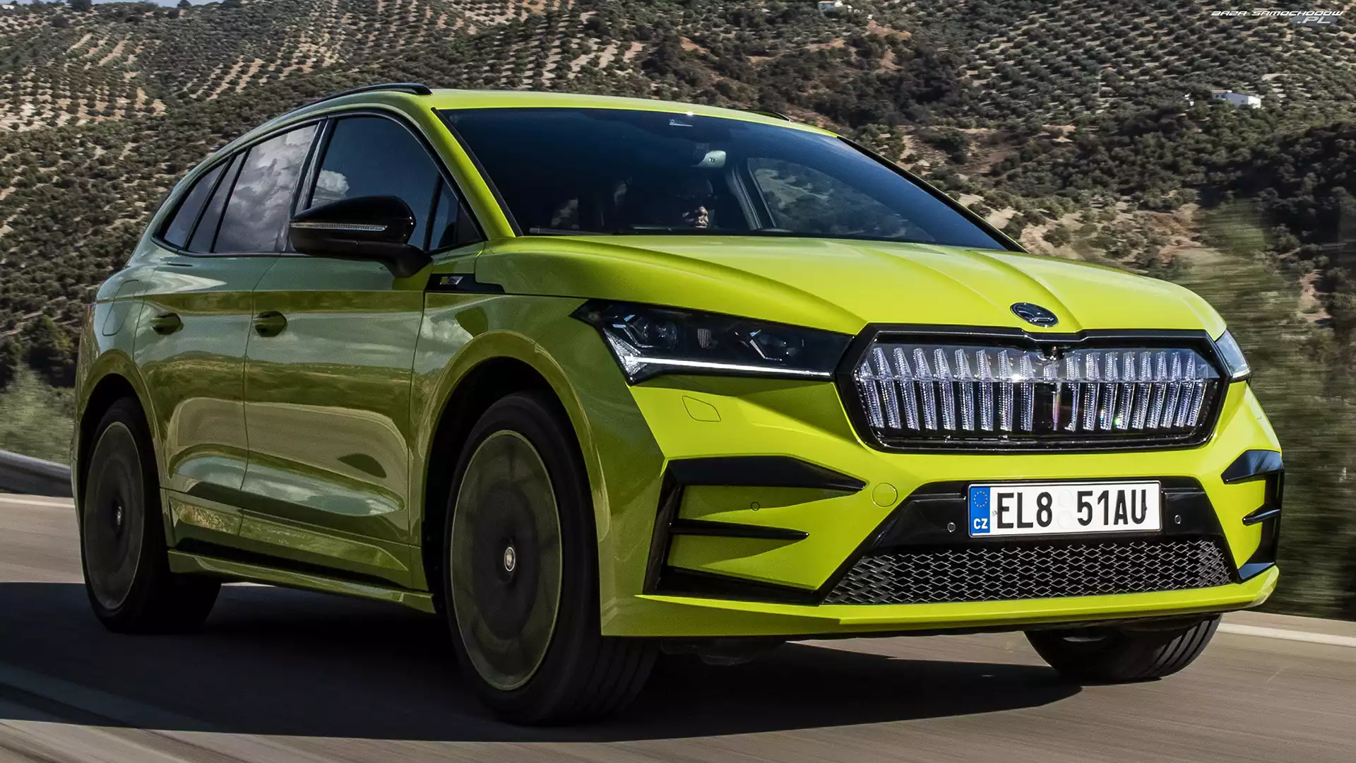 Skoda Enyaq RS iV, Limonkowa