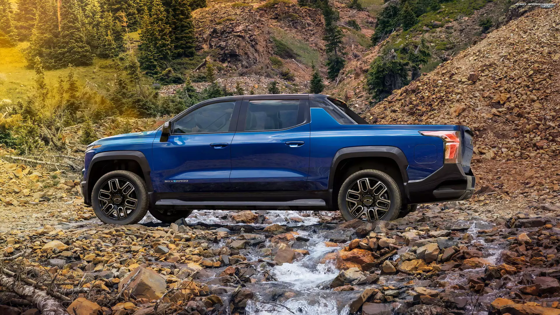 Niebieski, Chevrolet Silverado EV