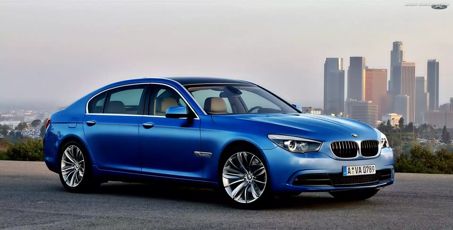F01, Niebieskie, BMW 7