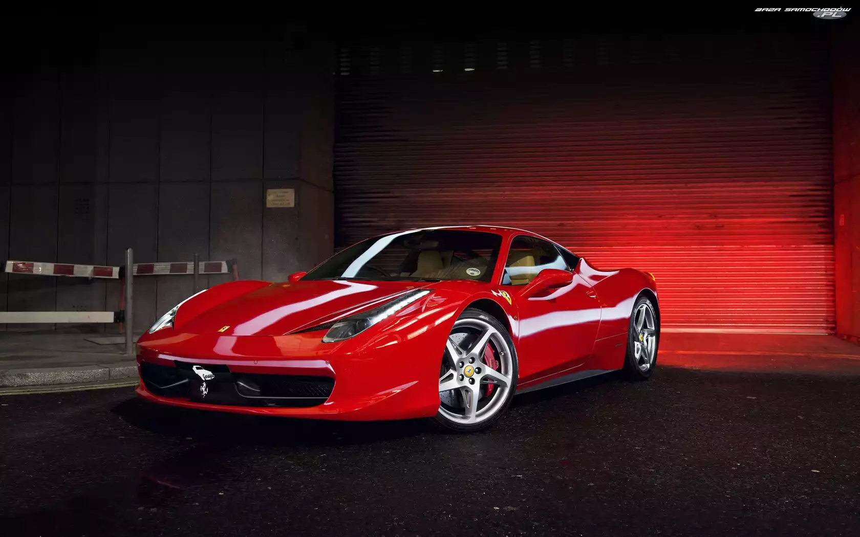 Ferrari 458, Czerwony, Samochód